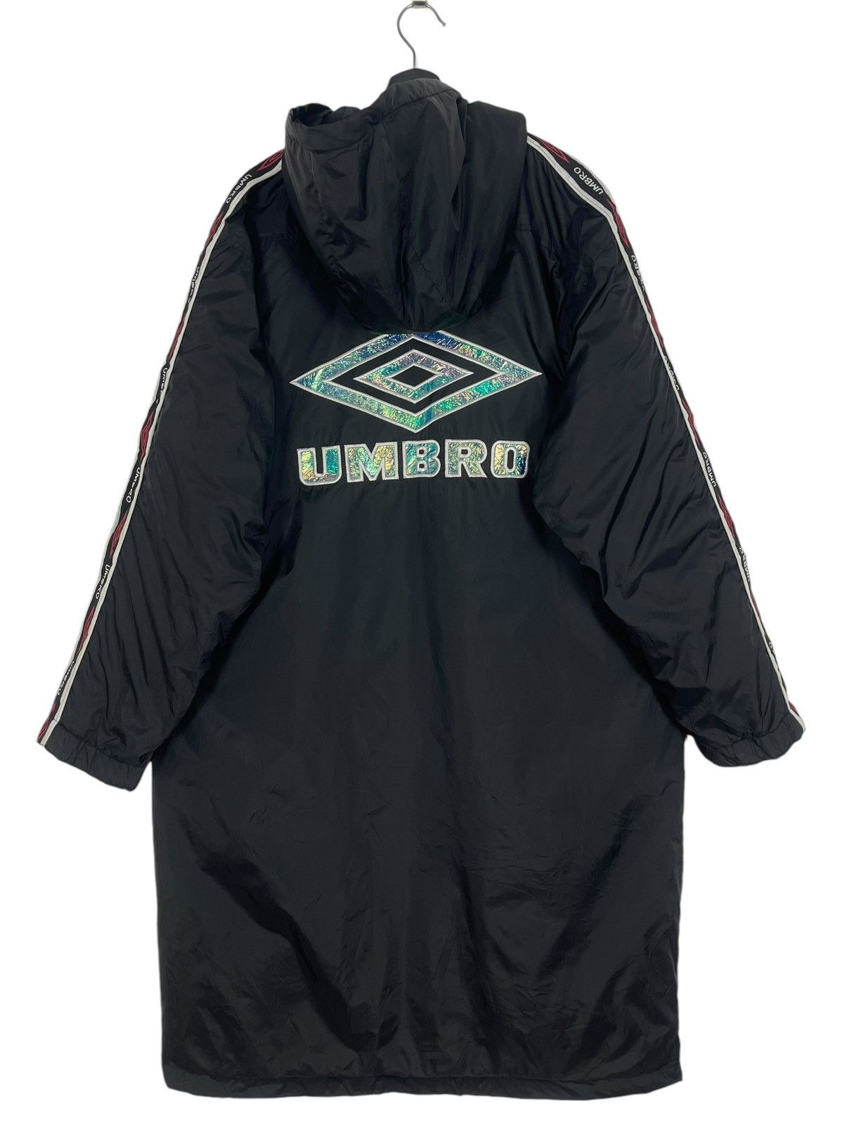 Umbro × Vintage 90s VINTAGE UMBRO CHROME LOGO LONG JACKET Size US L / EU 52-54 / 3 - 3 Thumbnail
