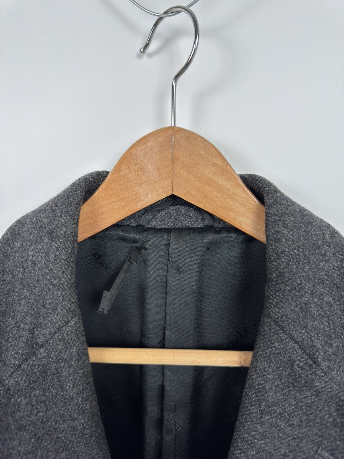 Hermes Hermes Heavy Wool Black-Grey Coat Size US M / EU 48-50 / 2 - 5 Thumbnail