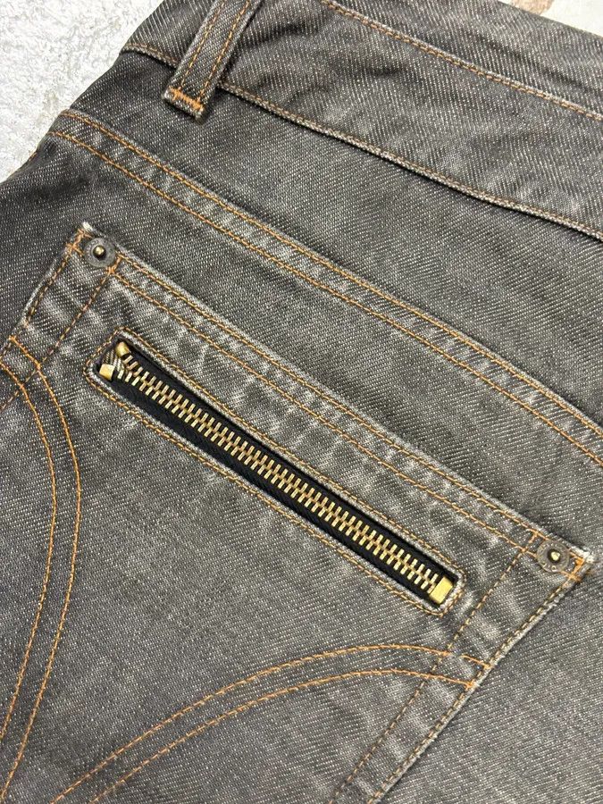 Dolce & Gabbana AW2003 Dolce & Gabbana Double Waisted Grey Denim Shorts Size US 33 - 10 Thumbnail
