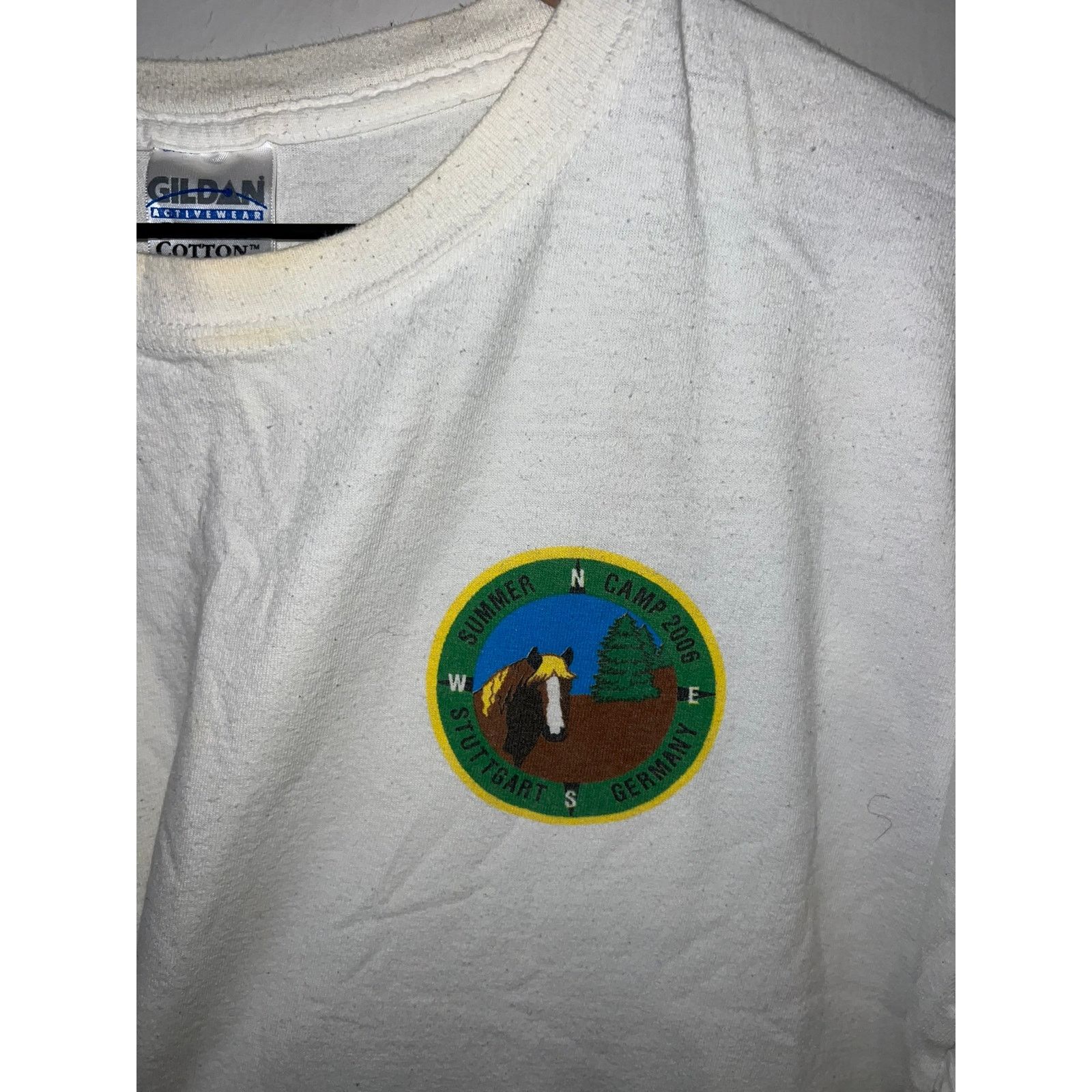 Gildan Vintage Horse Shirt Stuttgart Germany Summer Camp EU XL Size US XL / EU 56 / 4 - 2 Thumbnail