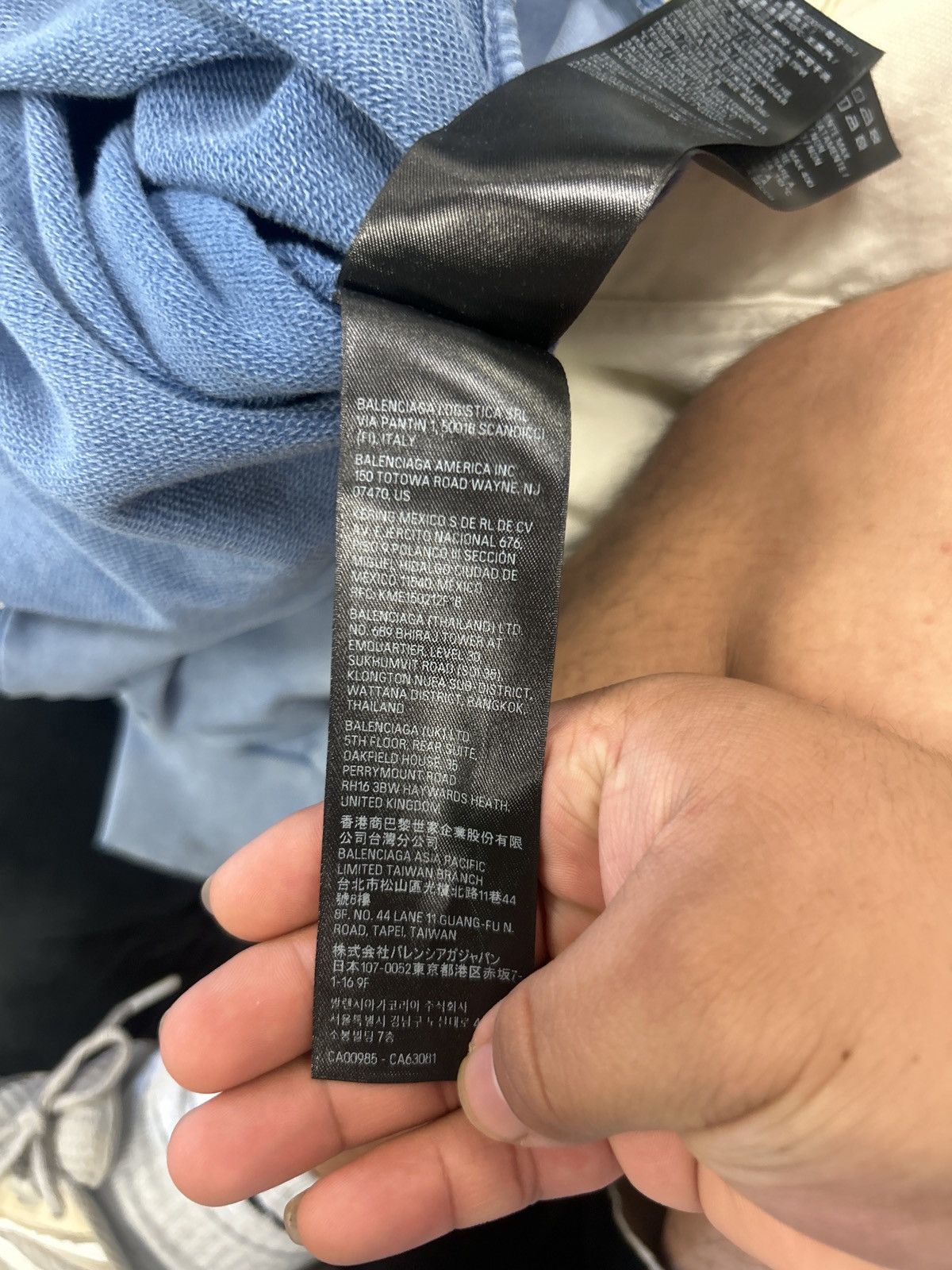 Balenciaga Balenciaga Blue Tape Hoodie Size US M / EU 48-50 / 2 - 4 Thumbnail