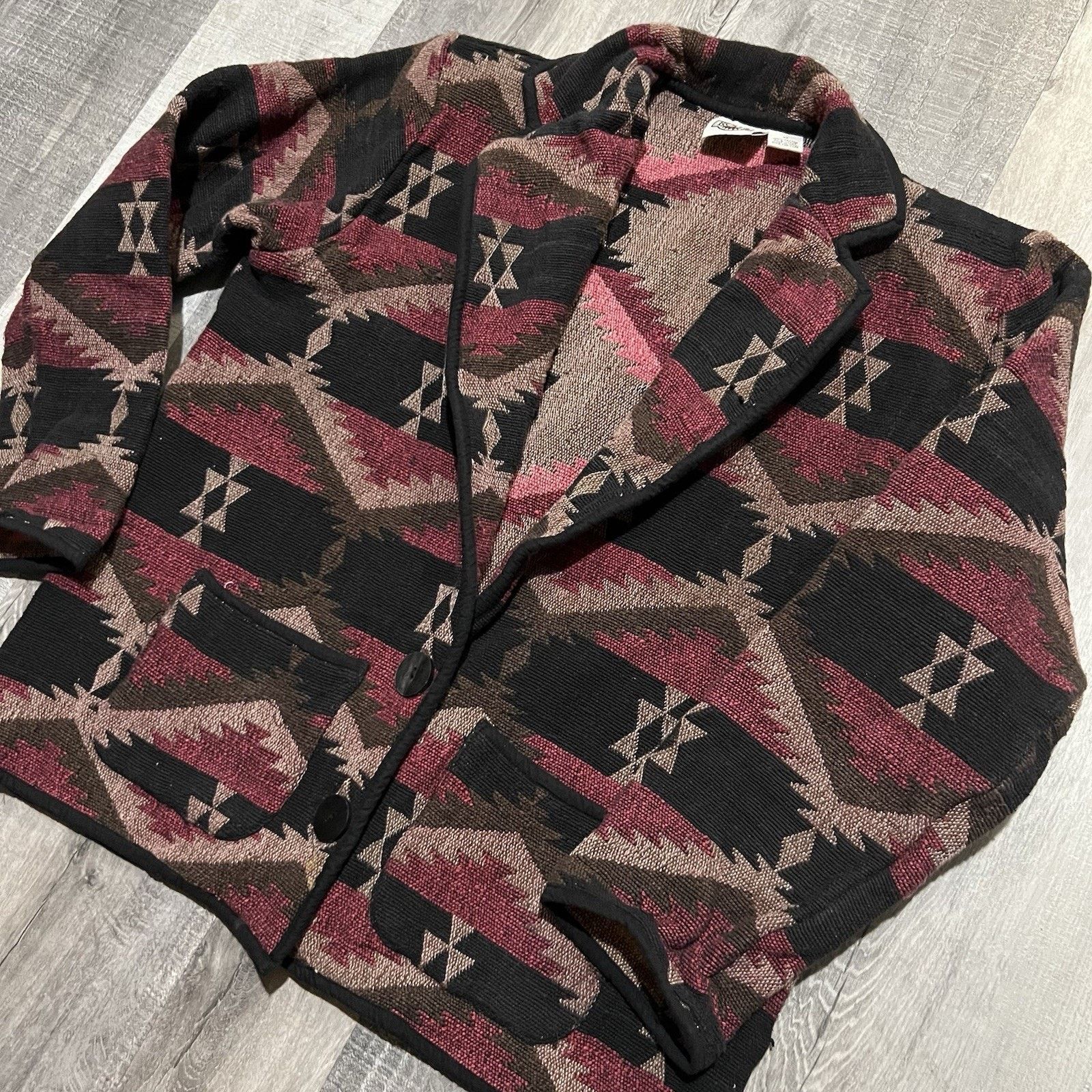 Vintage VTG Rod’s Aztec Patterni Cowboy Southwestern Blazer Jacket M Size M / US 6-8 / IT 42-44 - 3 Thumbnail