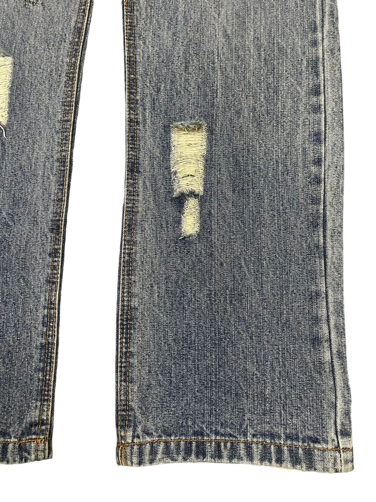14th Addiction Vintage Japanese Brand Distressed Sashiko Style Jeans Size US 30 / EU 46 - 6 Thumbnail