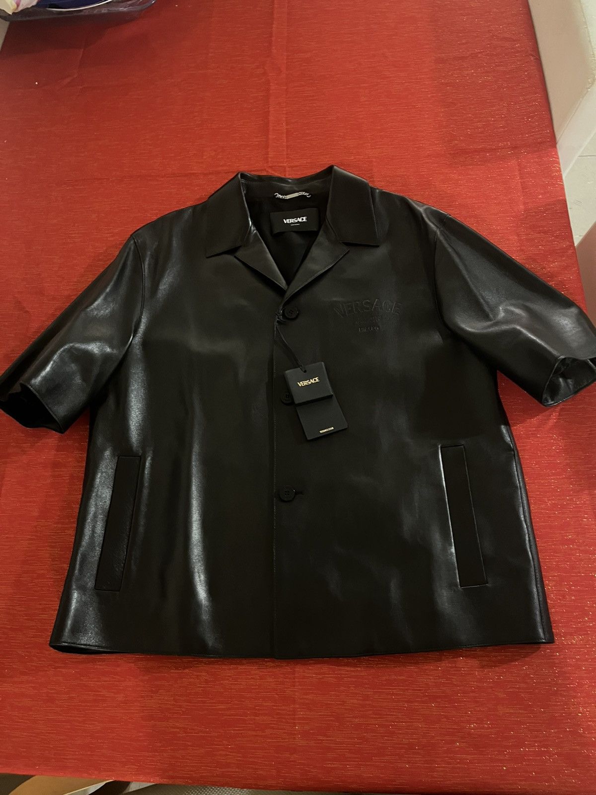 Versace Versace Leather Shirt Sz 54 Size US L / EU 52-54 / 3 - 20 Thumbnail