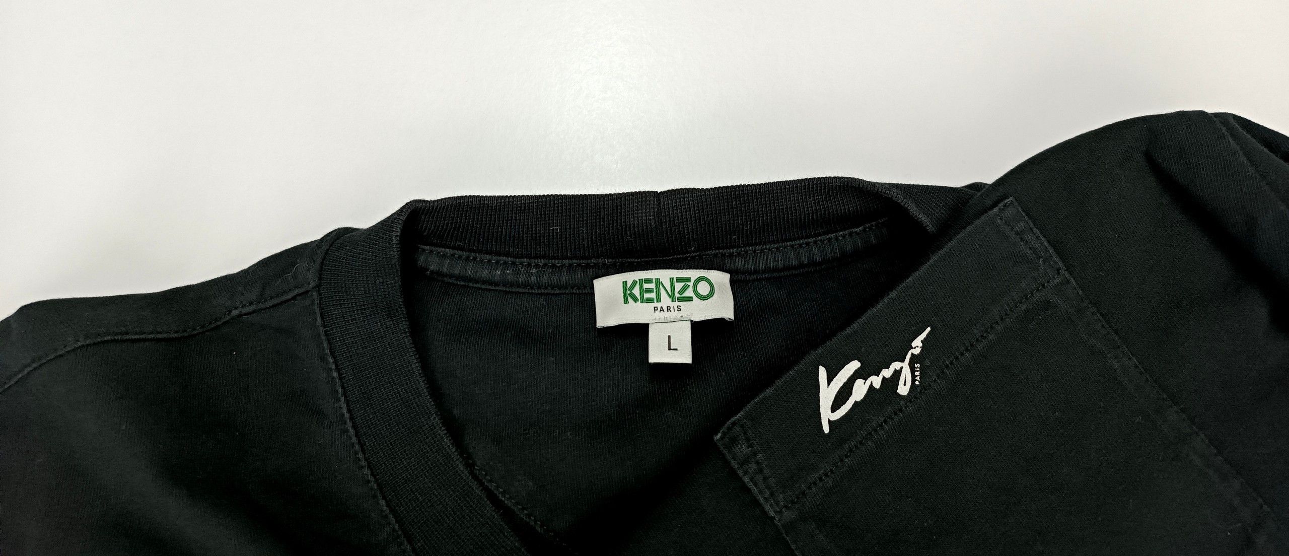 Kenzo Kenzo Paris Logo Black T Shirt size L Size US L / EU 52-54 / 3 - 5 Thumbnail