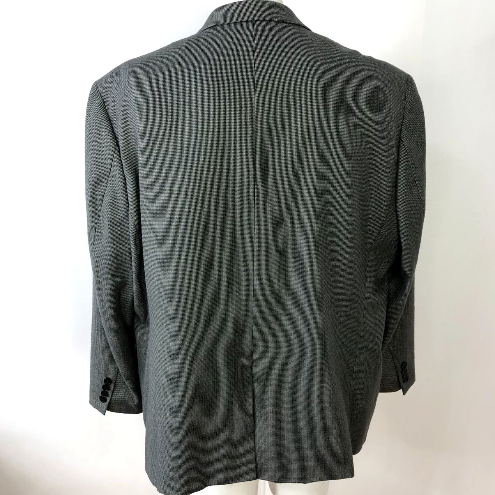 Ralph Lauren Lauren Ralph Lauren Green Label Sport Coat Jacket Gray Blue 48R Men Regular Notch Two-Button Front Houndstooth Vintage No Size US M / EU 48-50 / 2 - 4 Thumbnail