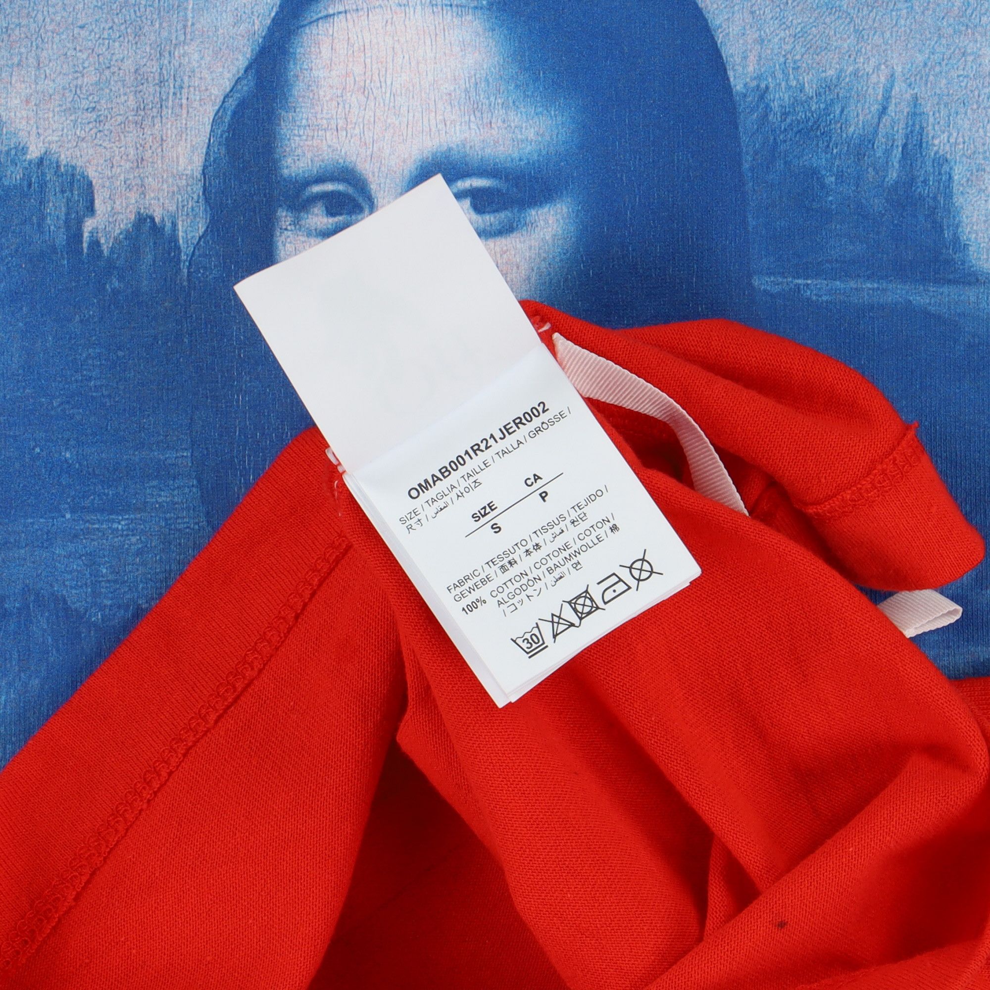 Off-White Red Mona Lisa Arrows Long Sleeve T-Shirt Size S / US 4 / IT 40 - 6 Thumbnail