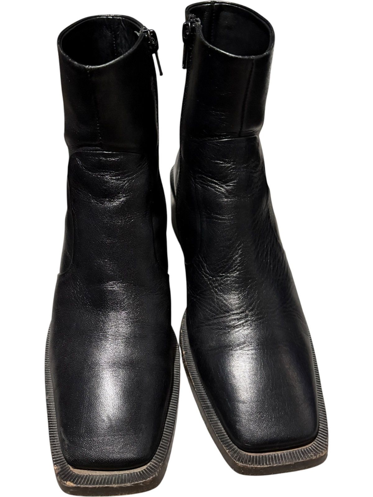 Maison Margiela 6.5 Margiela MM6 Cowboy Boots Ankle Zip Biker moto engineer Size US 6.5 / EU 39-40 - 2 Thumbnail