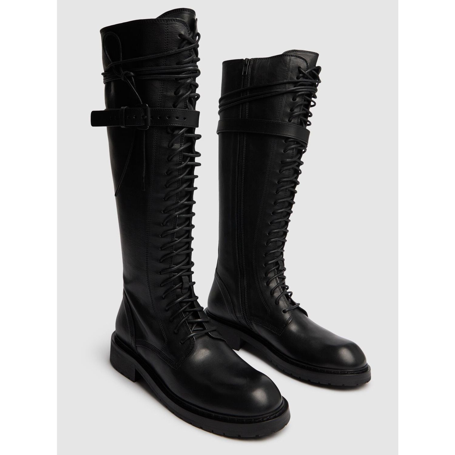 Ann Demeulemeester Ann Demeulemeester Danny Black Leather High Boots New & Auth Size US 8 / IT 38 - 2 Thumbnail