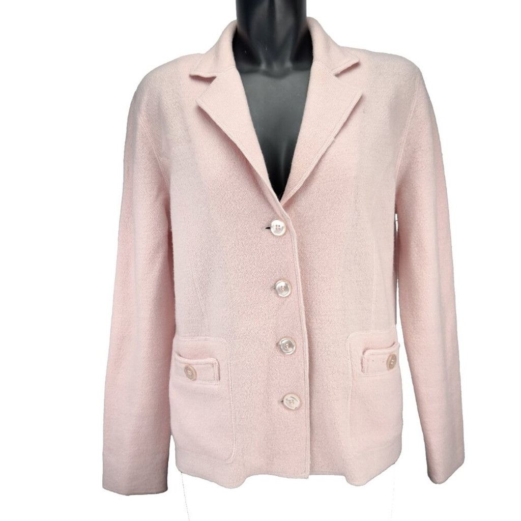 Other STEPHANIE PHILLIPS Lazy Luxury Wool Pink Boxy Cardigan sz 8 Size XL / US 12-14 / IT 48-50 - 2 Thumbnail