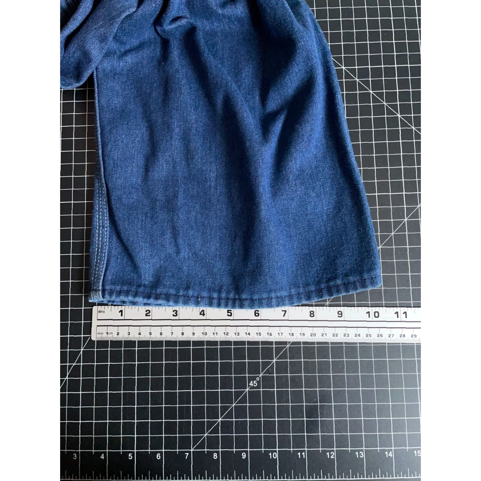 Vintage VTG Big Mac Denim Overalls 44 x 30 Blue Square Bak Union Workwear Size US 44 / EU 60 - 7 Thumbnail