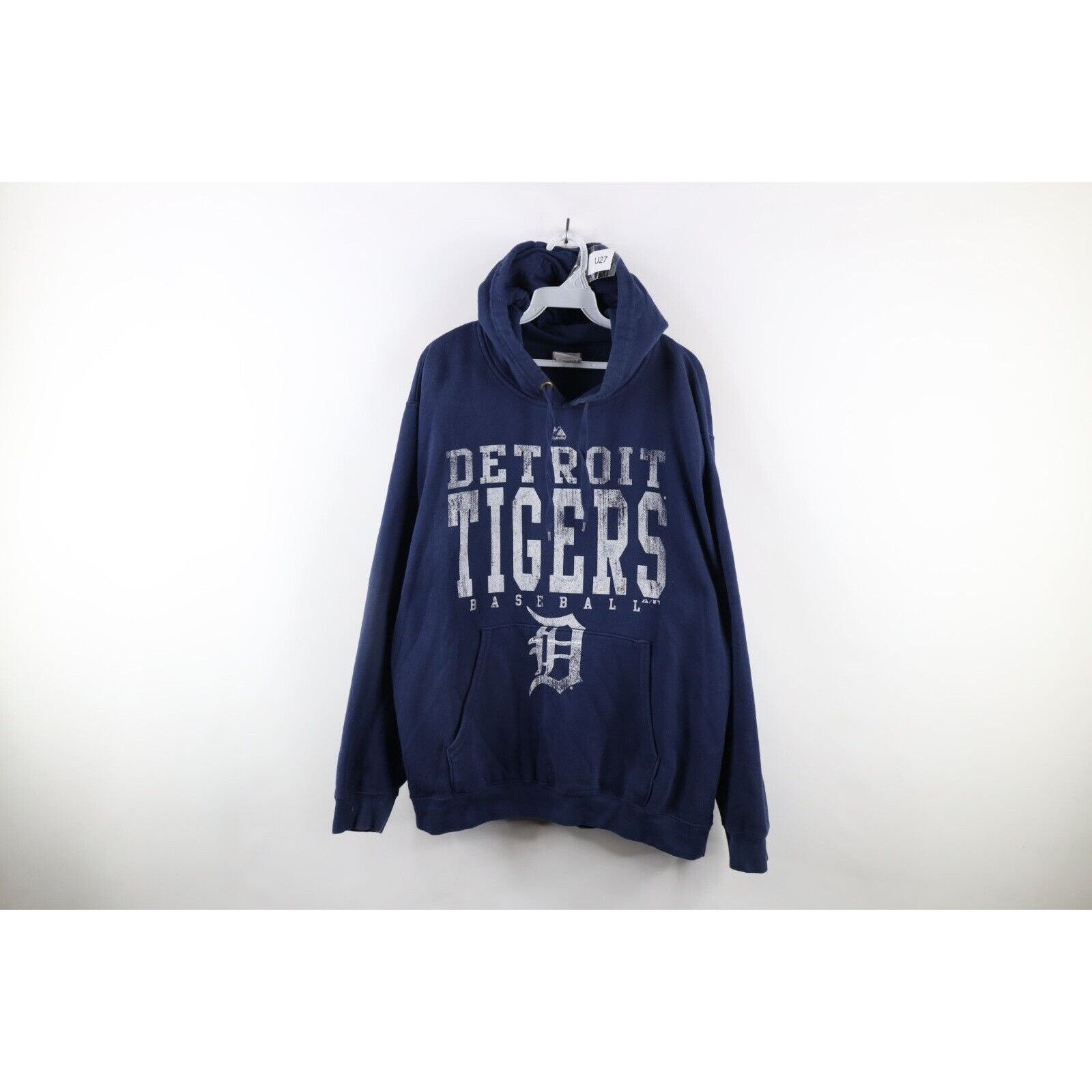 Majestic × Vintage Vintage Majestic Faded Detroit Tigers Baseball Hoodie Size US L / EU 52-54 / 3 - 1 Thumbnail