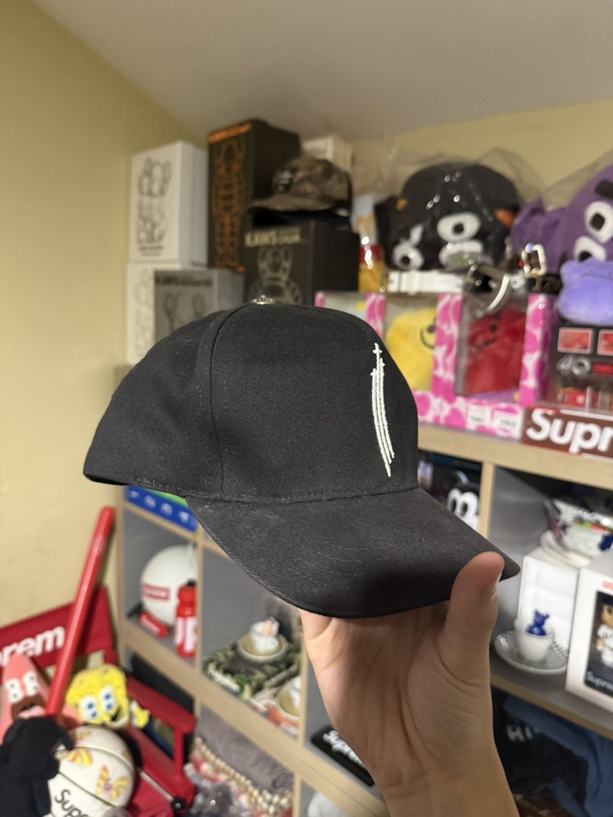 Chrome Hearts Chrome Hearts RS3 Embroidered Black Hat Size ONE SIZE - 4 Thumbnail
