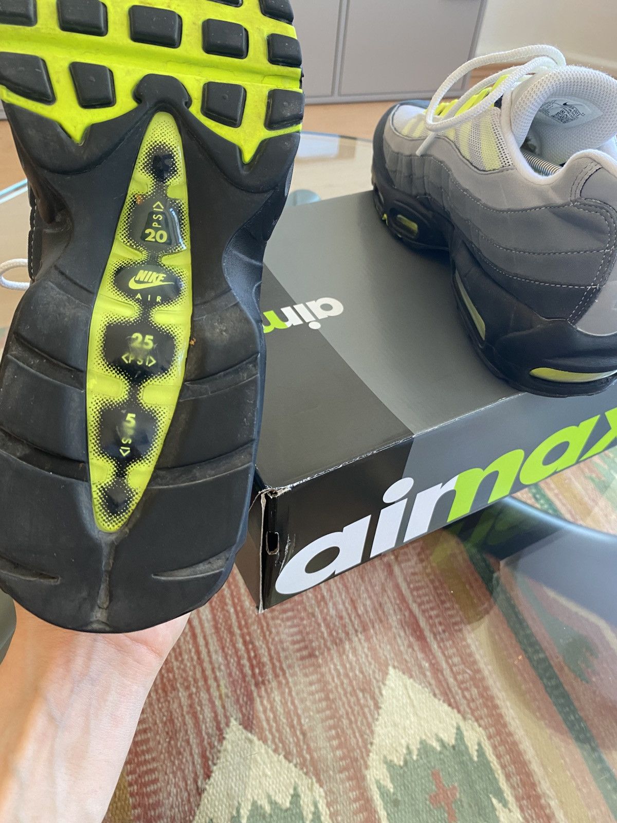 Nike Nike Air max Og „Neon“ Size US 10.5 / EU 43-44 - 6 Thumbnail