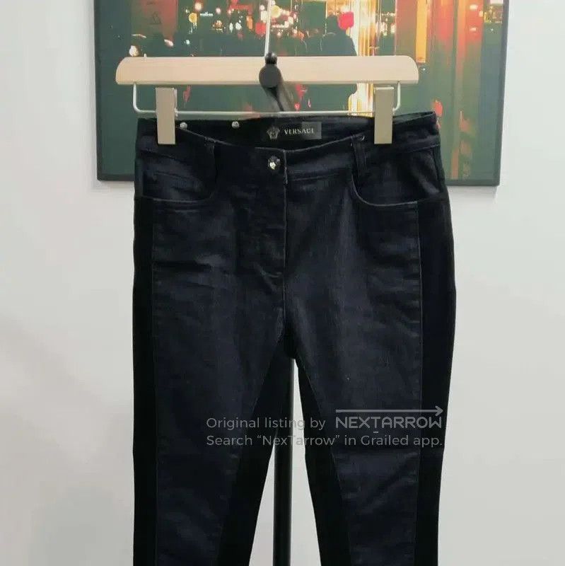 Versace Versace Women's Black Denim Pants Size M . Size 28" / US 6 / IT 42 - 5 Thumbnail