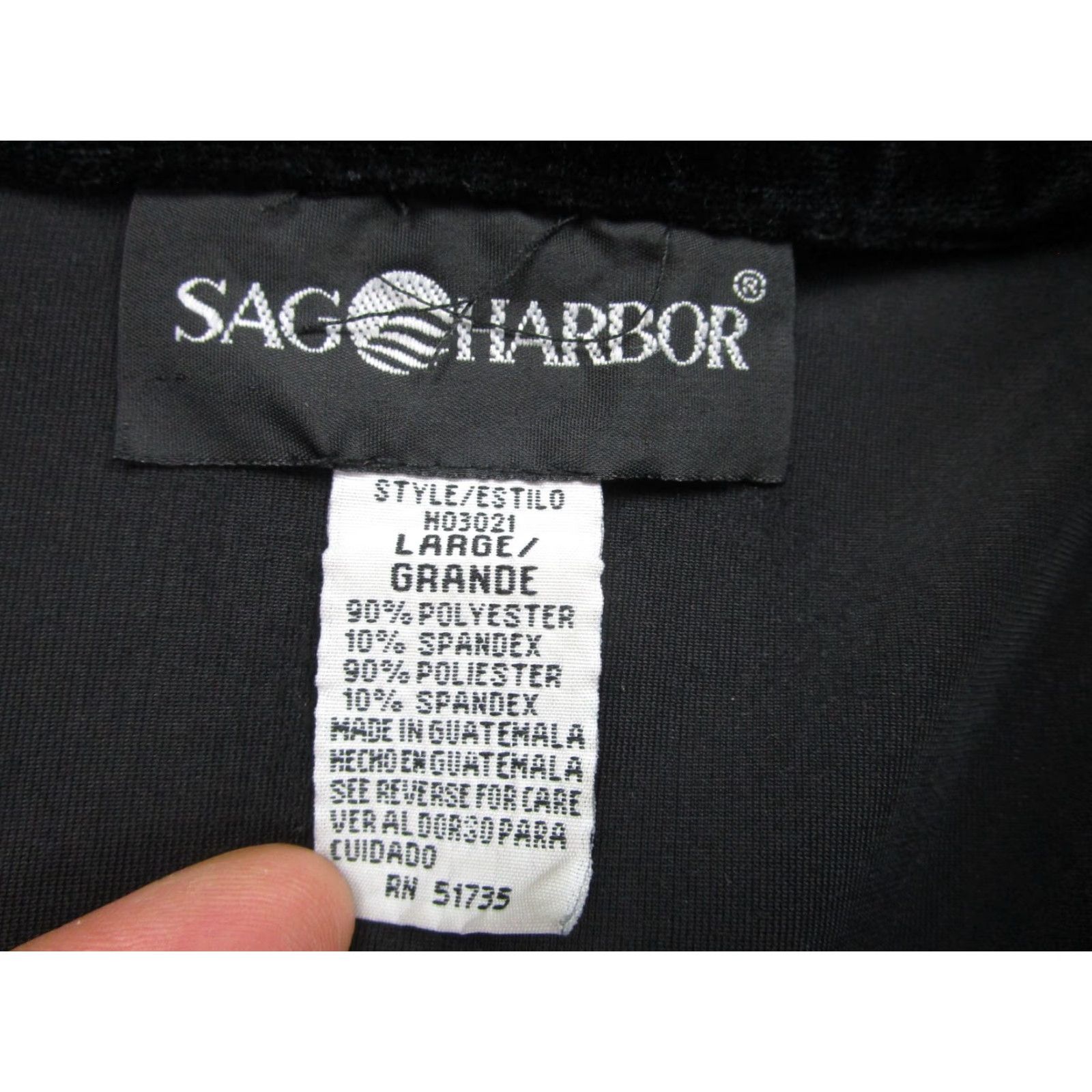 Vintage VINTAGE Sag Harbor Shirt Womens L Black Velvet Shacket Grunge Fairy Whimsigoth y2k 90s Size L / US 10 / IT 46 - 4 Thumbnail