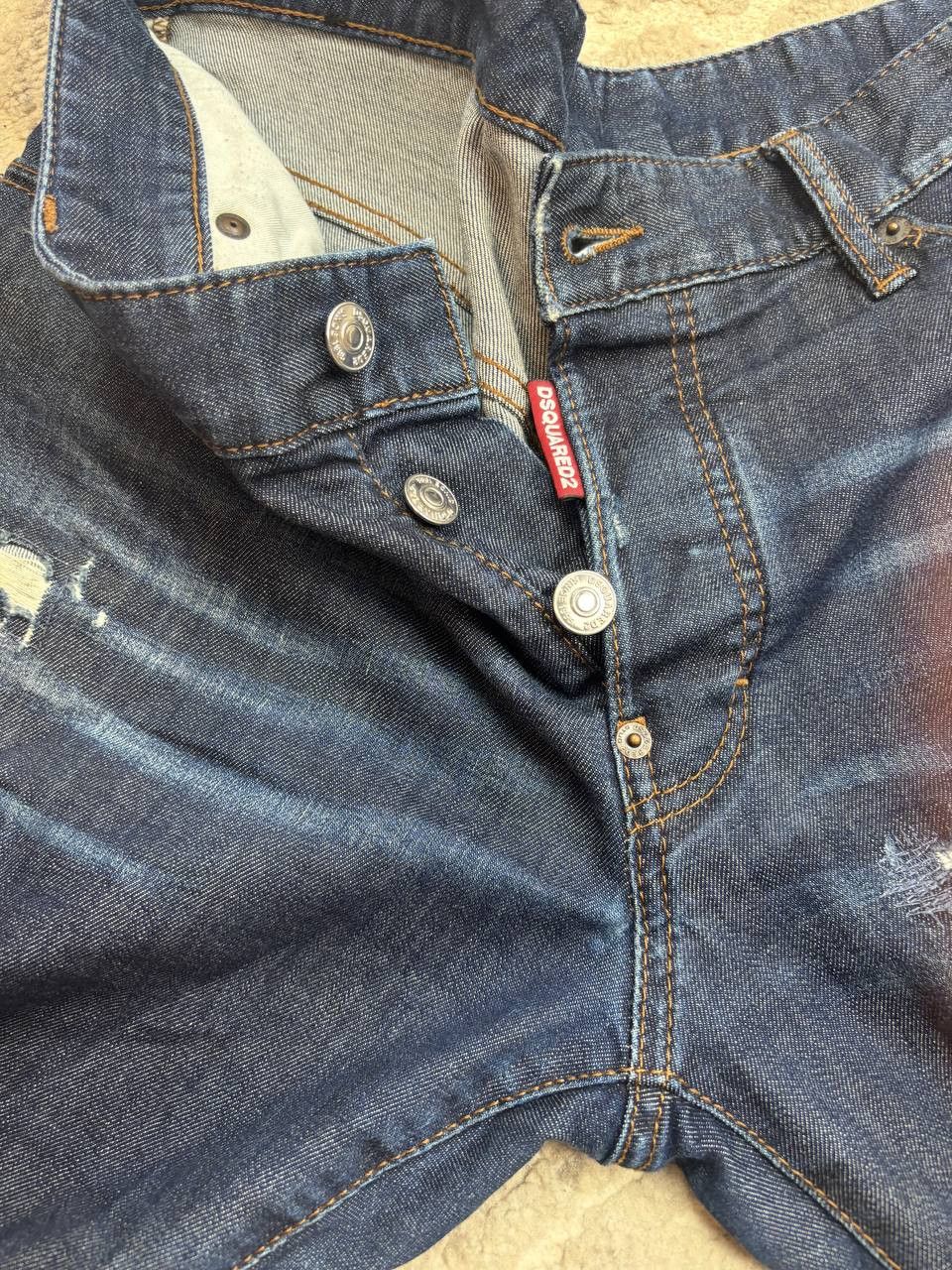 Dsquared2 Dsquared2 Distressed Slim Jeans IT 50 US 34 Size US 34 / EU 50 - 6 Thumbnail