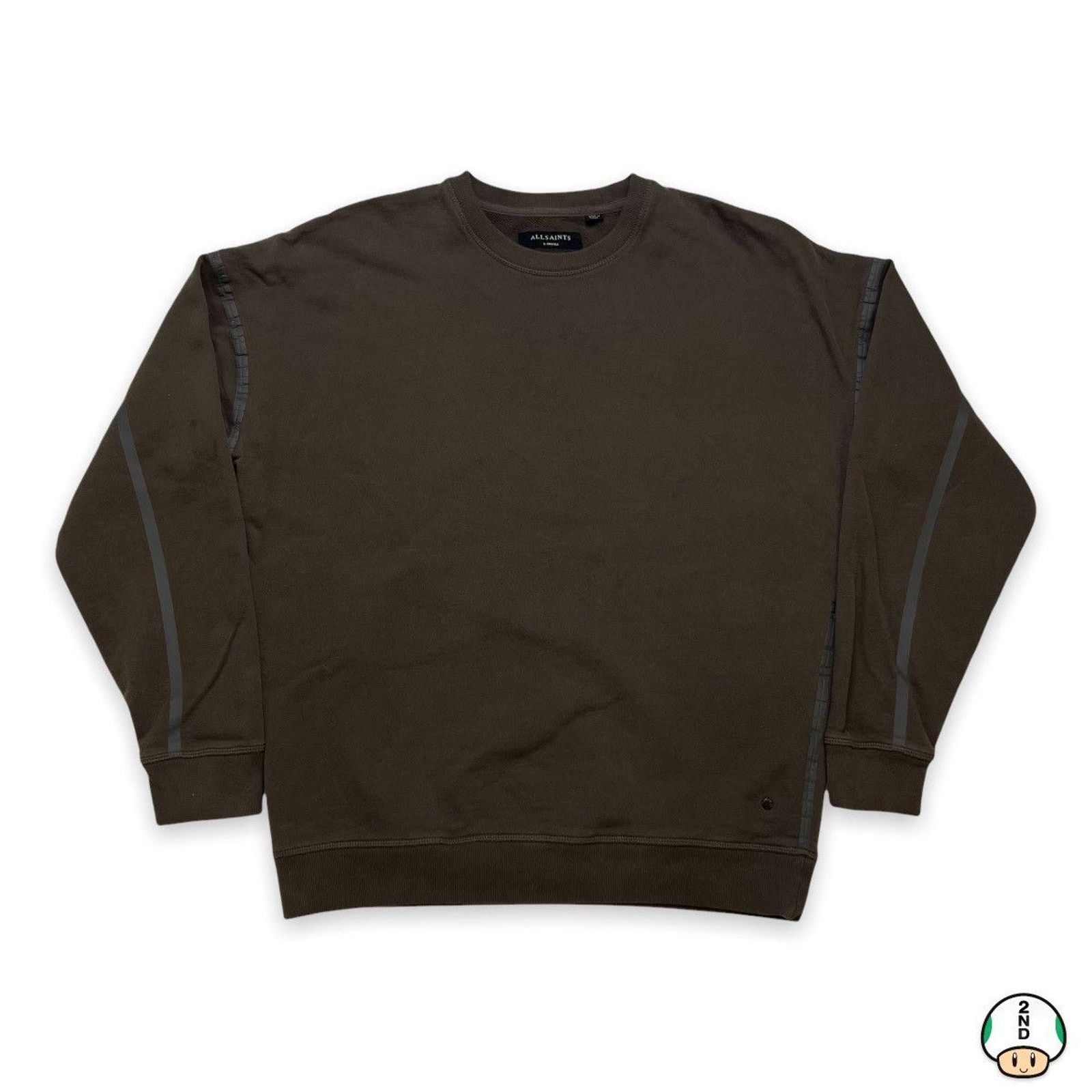 Allsaints ALLSAINTS Sweatshirt XS Brown Blank Faded Pullover Crewneck Size US XS / EU 42 / 0 - 1 Thumbnail