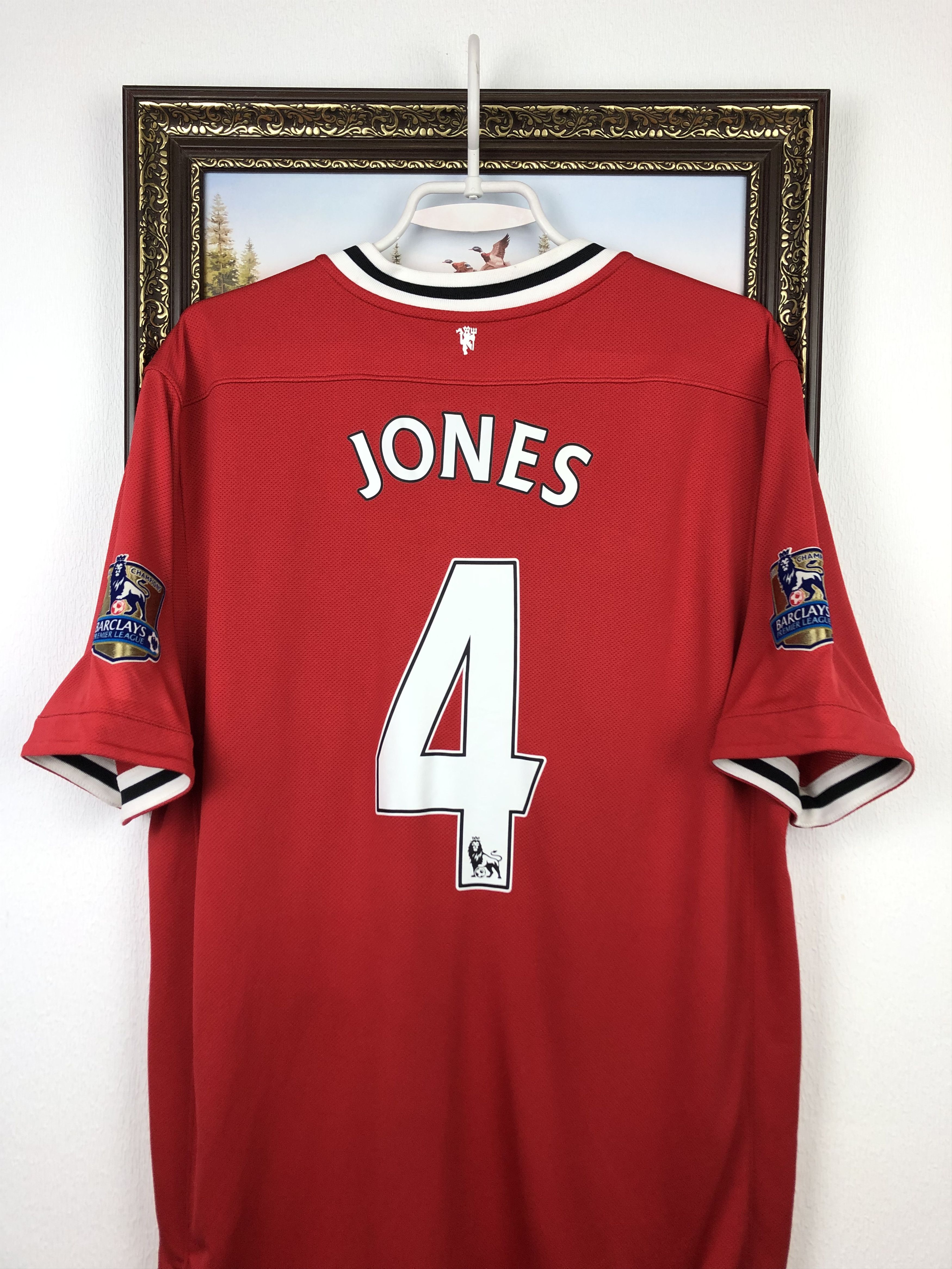 Nike Manchester United football shirt 2011 Soccer Jones Jersey Size US XL / EU 56 / 4 - 2 Thumbnail