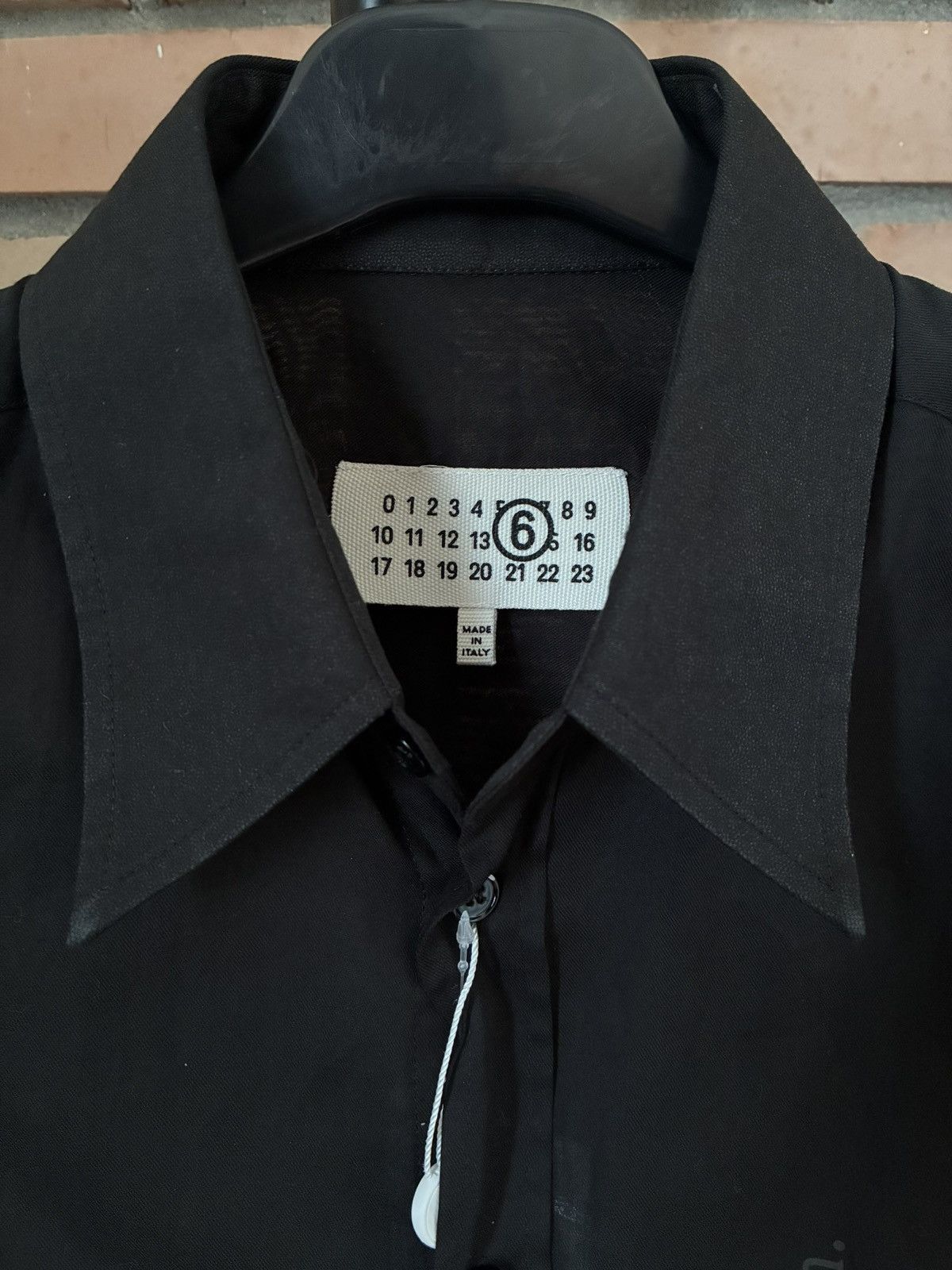 MM6 Maison Margiela MM6 black long-sleeve button shirt Size S / US 4 / IT 40 - 3 Thumbnail