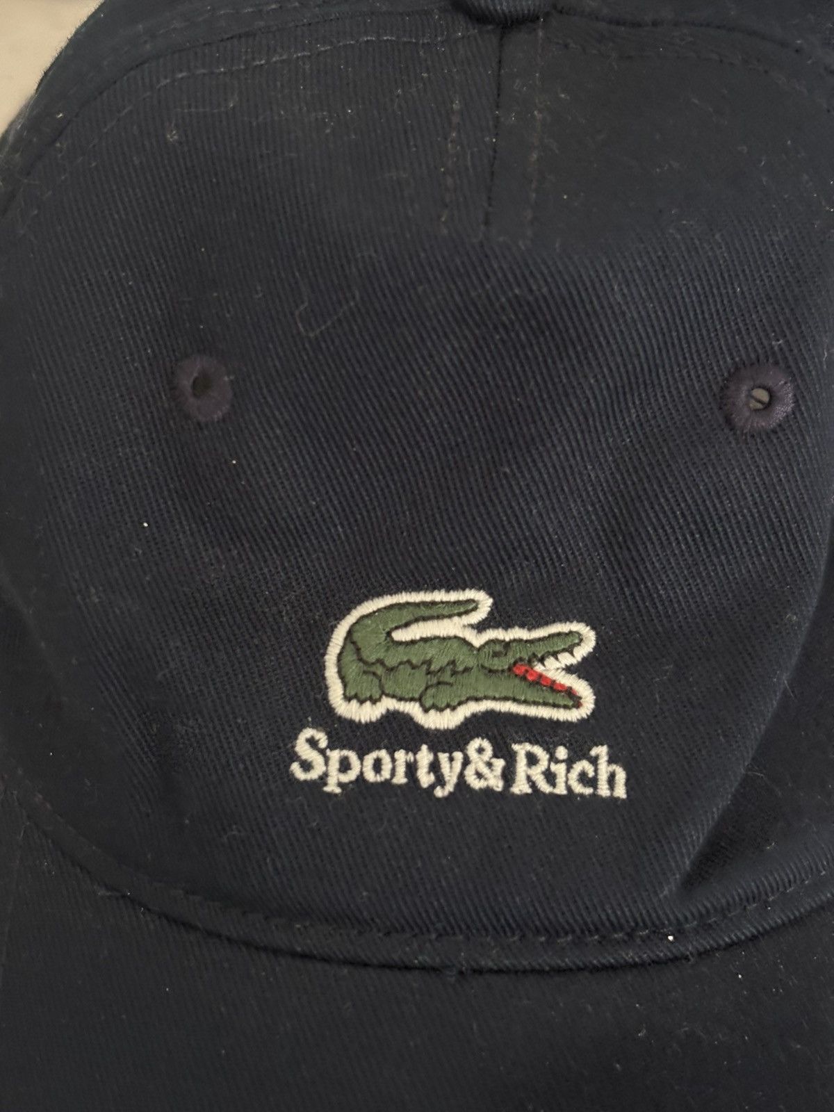 Sporty & Rich Sporty & Rich x Lacoste collab Navy Cap Size ONE SIZE - 7 Thumbnail