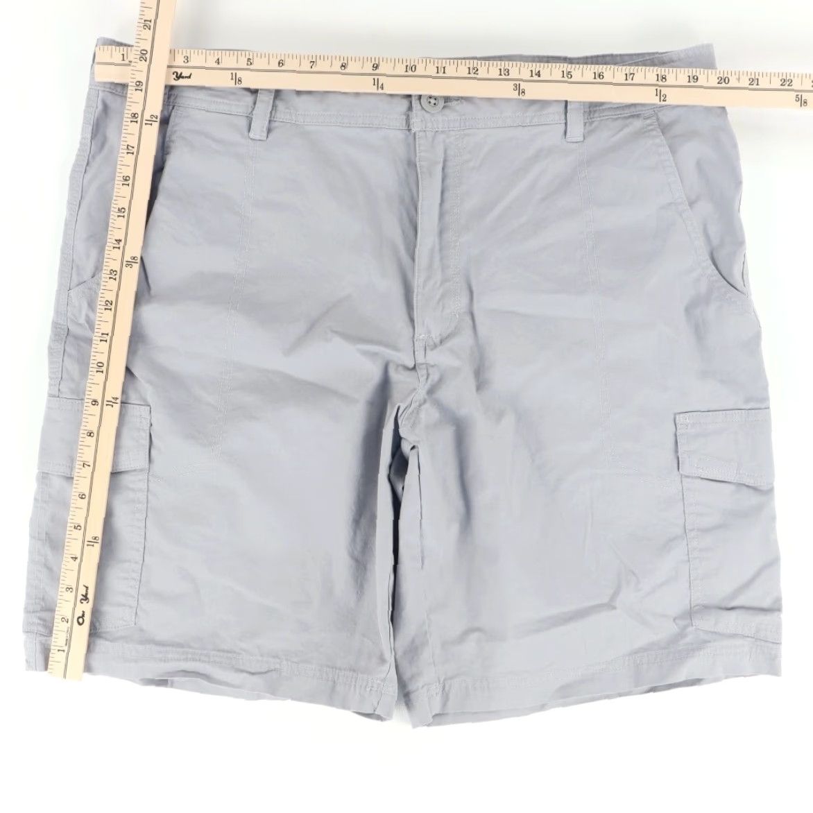 Vintage Columbia Stretch Omni-Shade Cotton Twill Hiking Cargo Shorts Gray Mens 40 Size US 40 / EU 56 - 3 Thumbnail