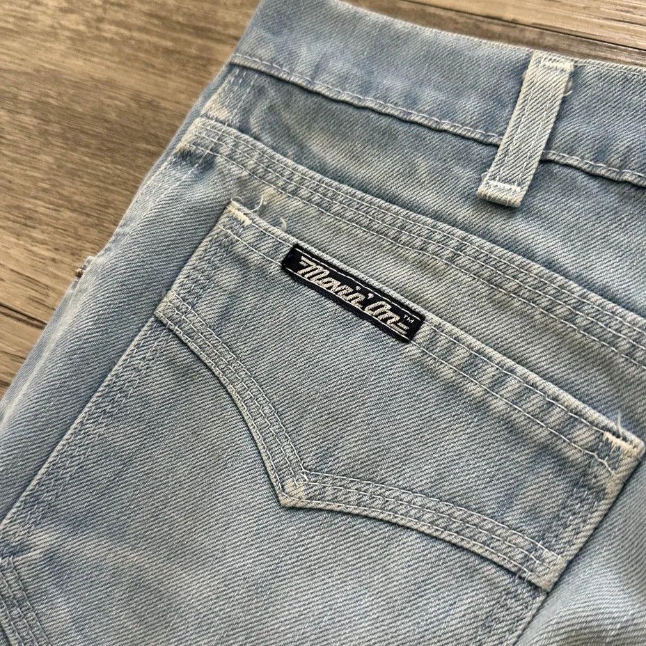Levi's Vintage 70s Levi's Movin On Blue Tab Denim Jeans Size 32x20 Size US 32 / EU 48 - 3 Thumbnail