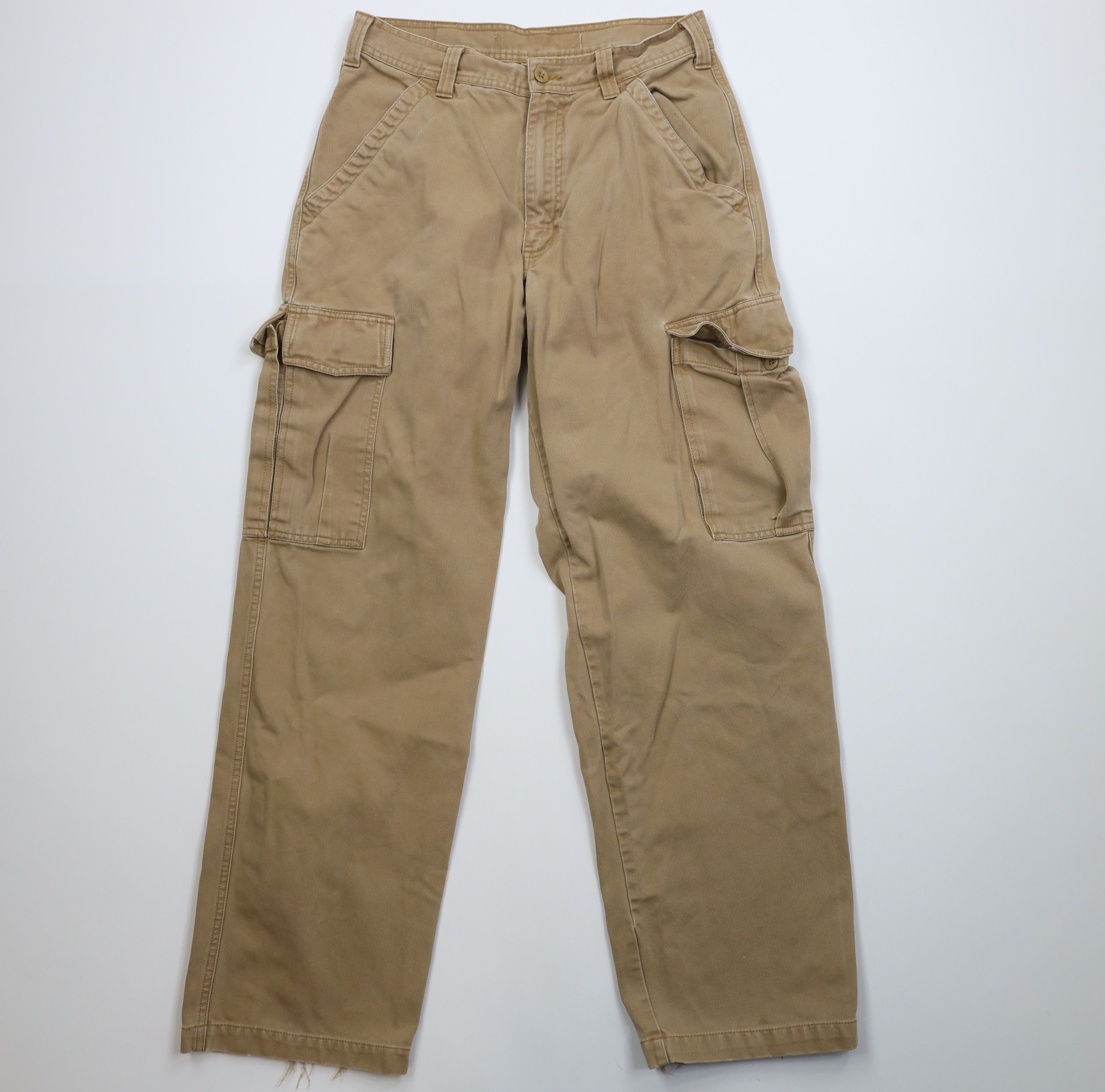 Vintage Y2K Streetwear Heavy Ribbed Whipcord Wide Leg Pants