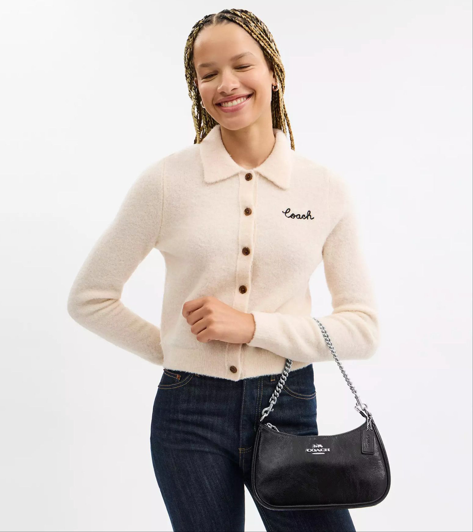 Coach NWT COACH Teri Shoulder Bag With Pouch CCD78 Size ONE SIZE - 12 Thumbnail