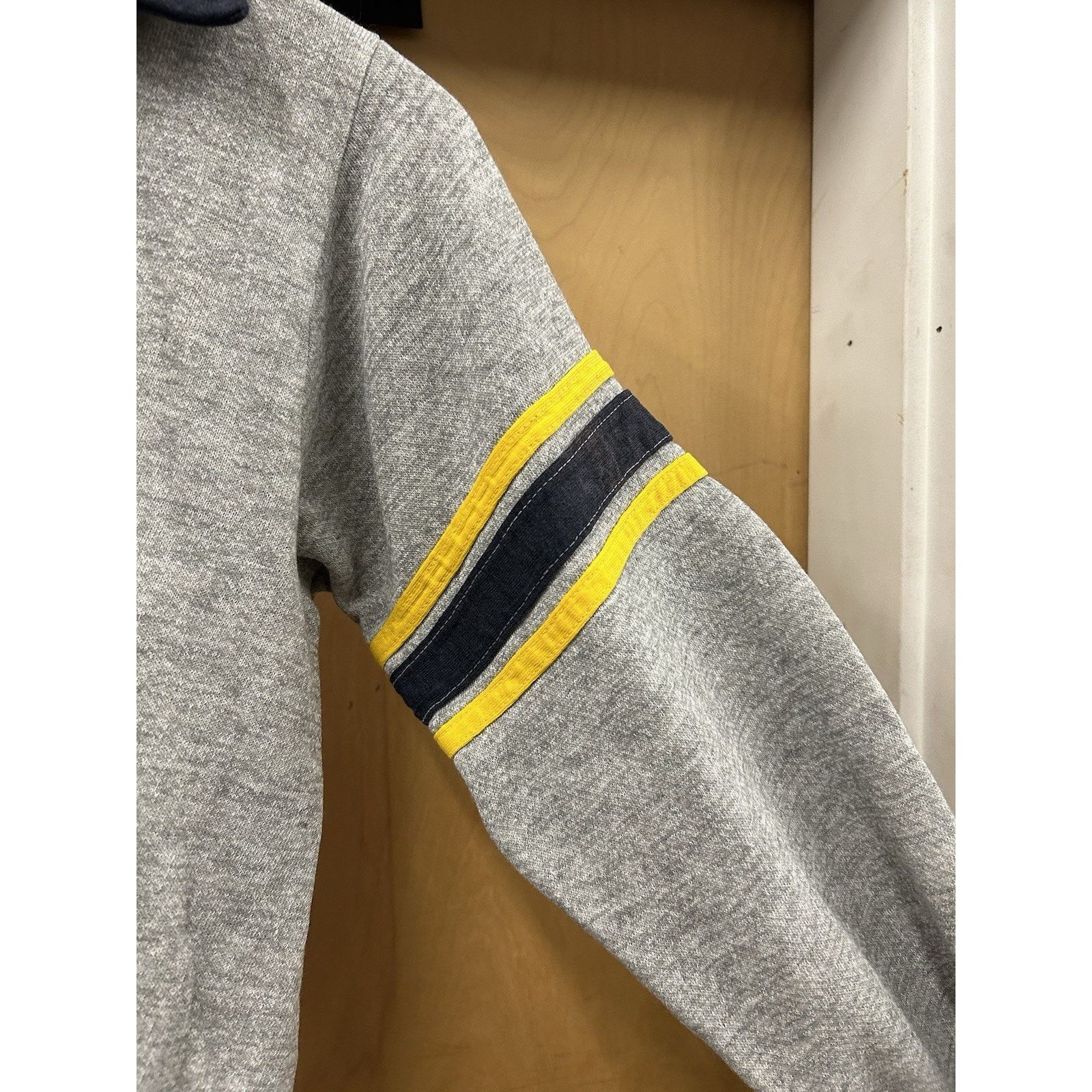 70s Champion Blue Bar Sweatshirt Size Small Raglan Striped