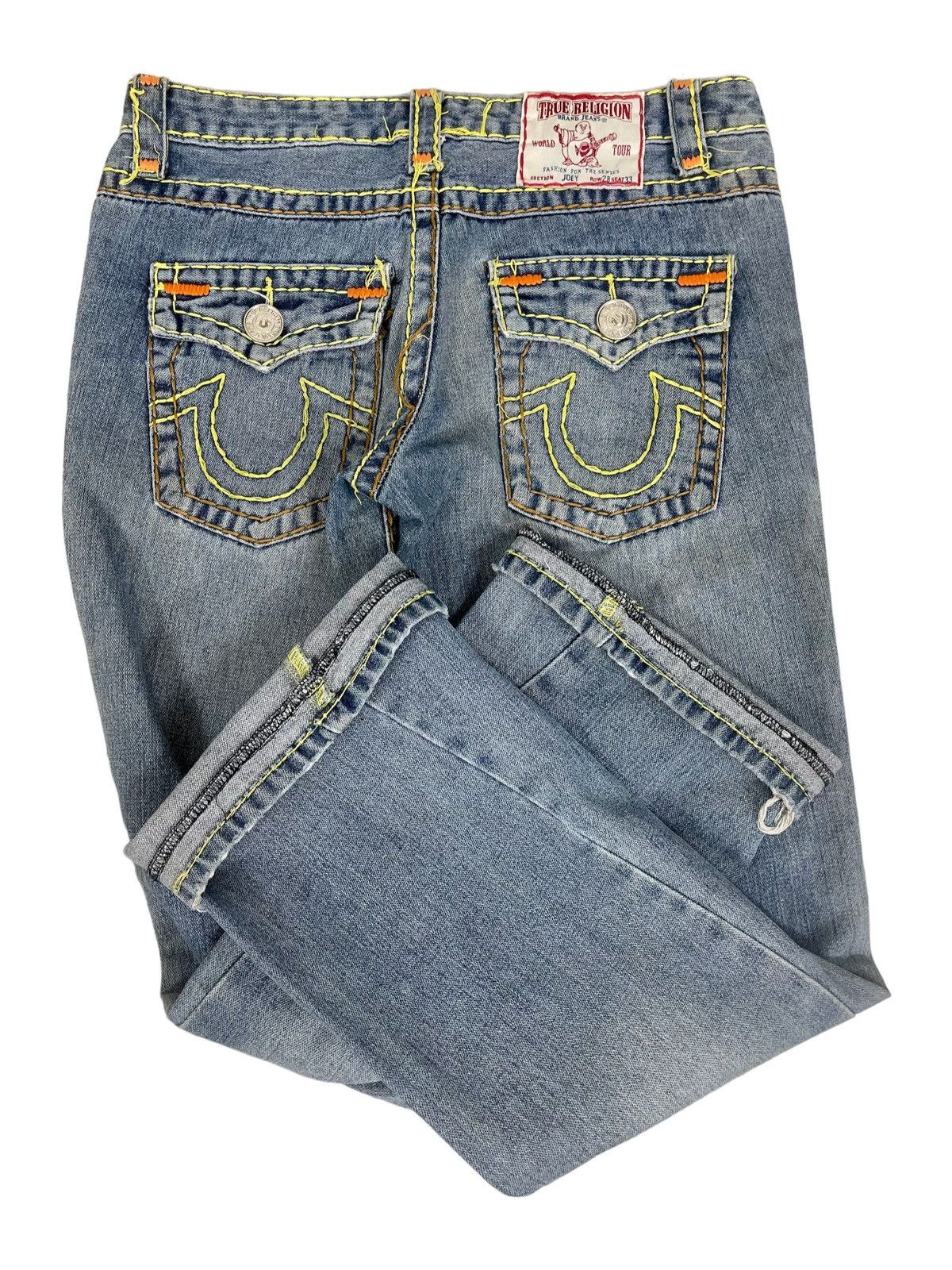 True Religion FLARED Vintage Distressed True Religion Joey Jeans Size US 30 / EU 46 - 6 Thumbnail
