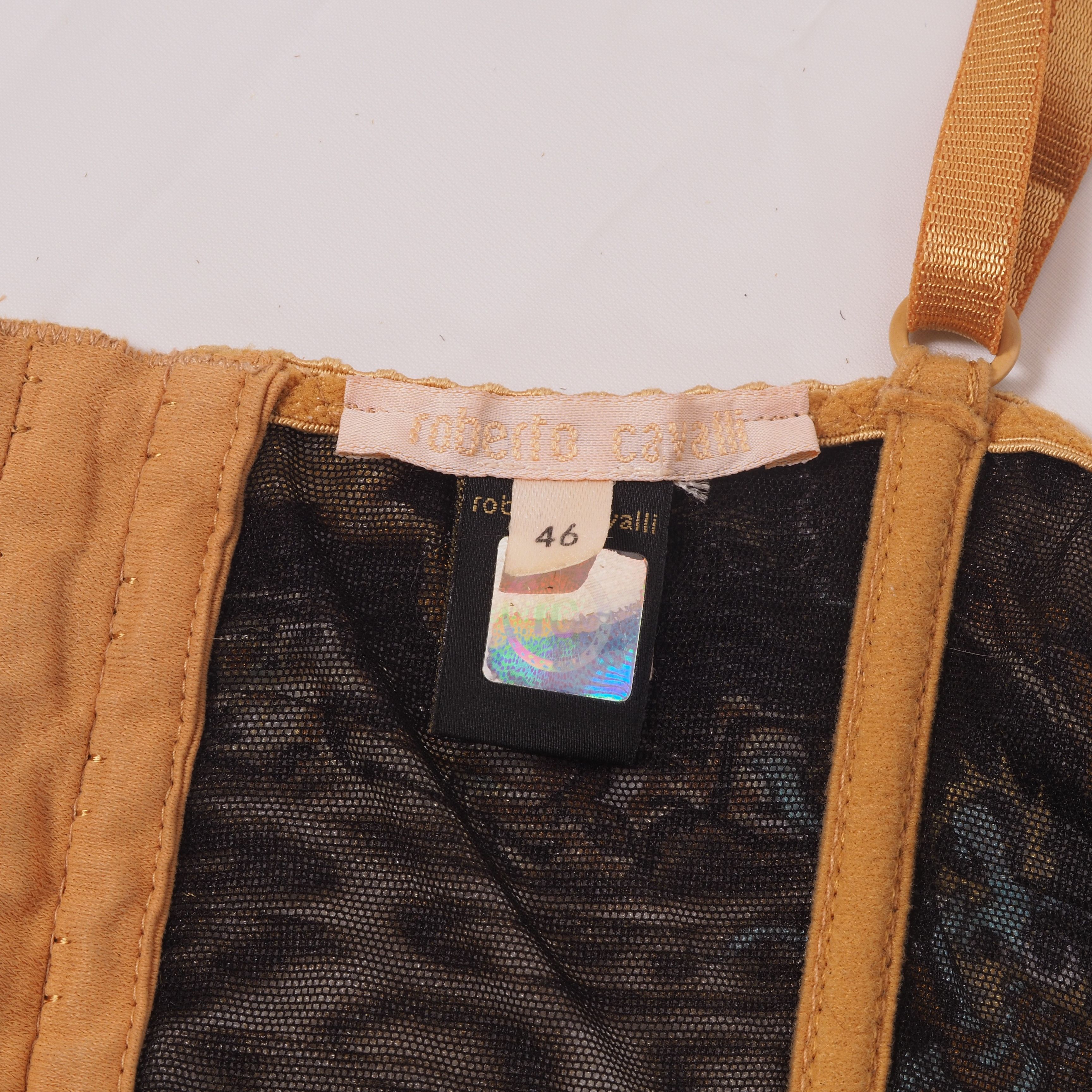 Roberto Cavalli Roberto Cavalli Vintage Floral Animal Print Corset Top Size L / US 10 / IT 46 - 9 Thumbnail