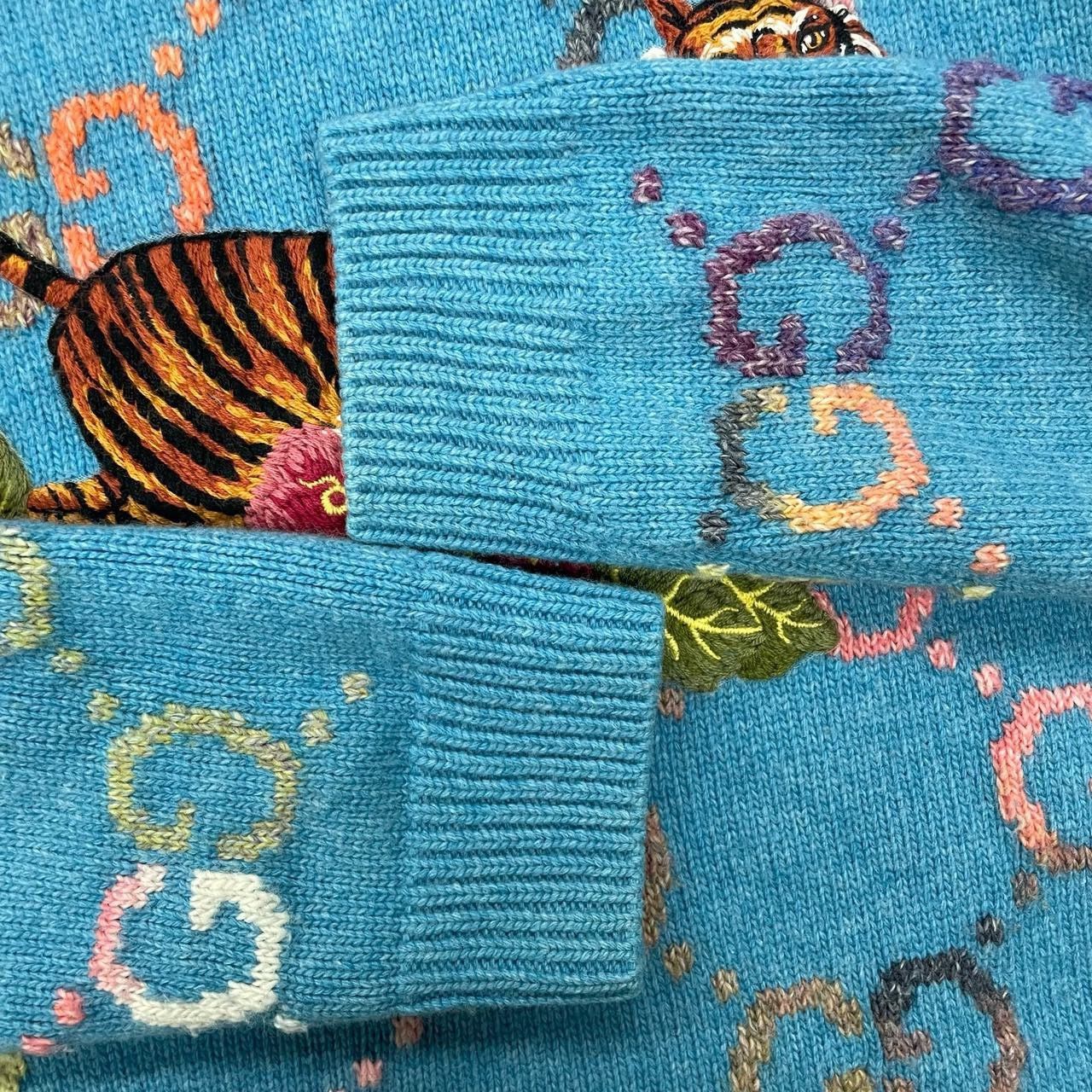 Gucci Gucci Blue full-print large logo sweater 2501-Nextarrow Size US M / EU 48-50 / 2 - 4 Thumbnail