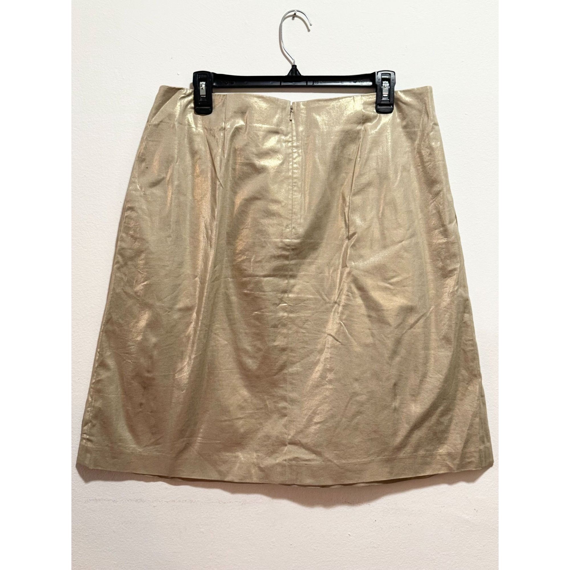 DKNY DKNY Donna Karen New York Metallic Pleated Skirt Size 12 Size 34" / US 12 / IT 48 - 3 Thumbnail