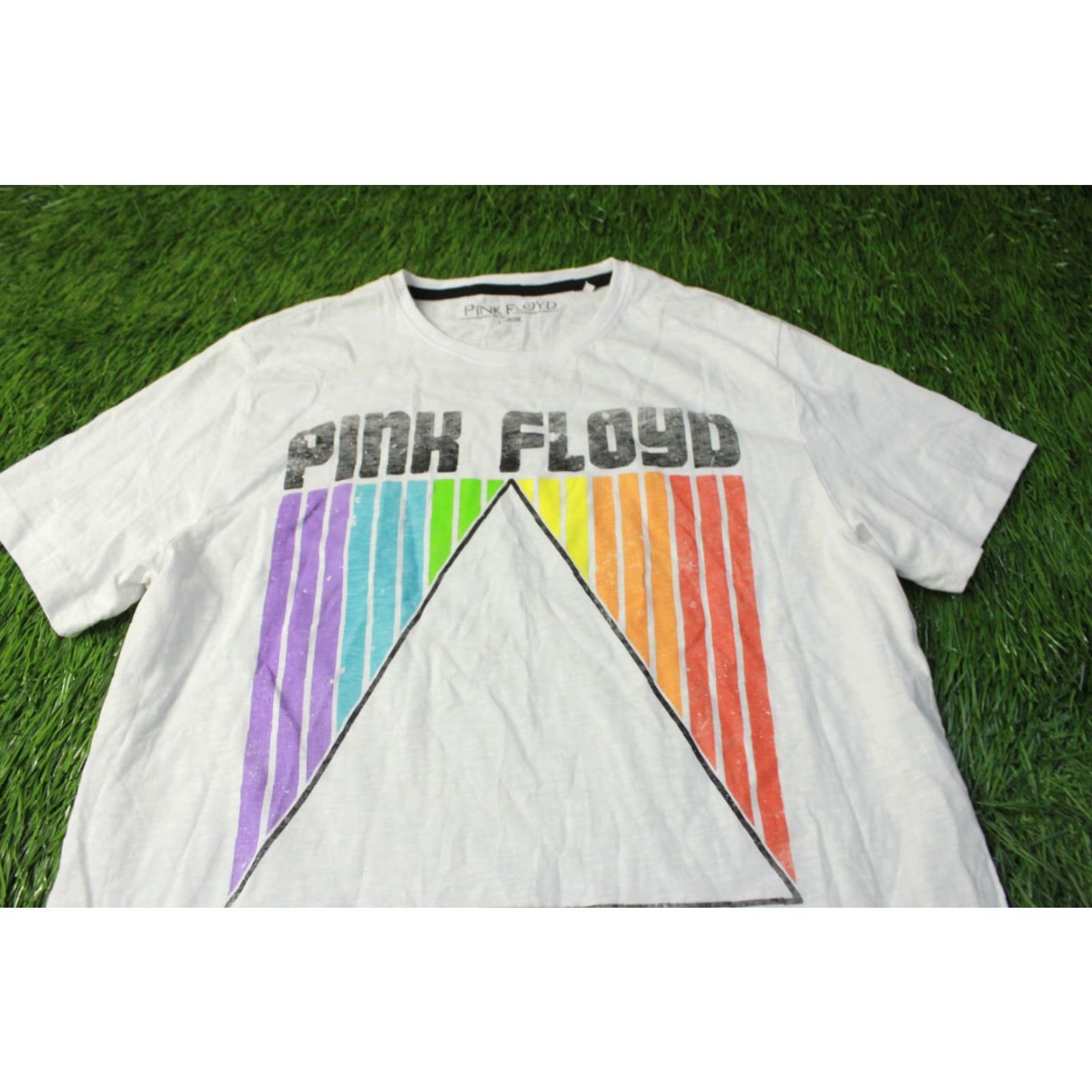 Vintage PINK FLOYD 2019 ROCK SHIRT L Men White 100% Cotton The Dark Side Of The Moon Official Product Tee Jersey Shirt Size US L / EU 52-54 / 3 - 2 Thumbnail