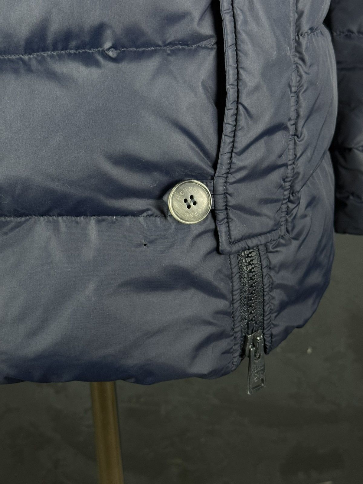 Herno HERNO Mens Polar-Tech Jacket Down Puffer Dark Blue 50 Size US M / EU 48-50 / 2 - 11 Thumbnail