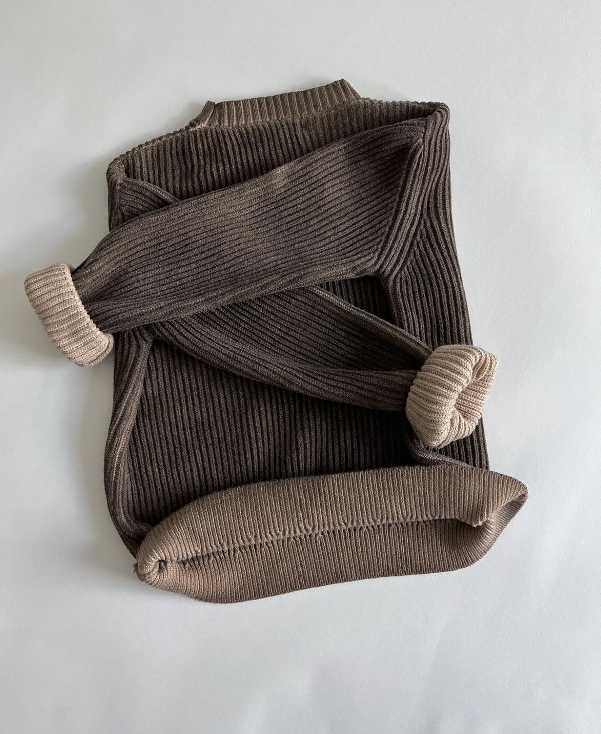 K-Two Studios Ktwo Studios Brown Fisherman Knits Sweater Size US L / EU 52-54 / 3 - 4 Thumbnail