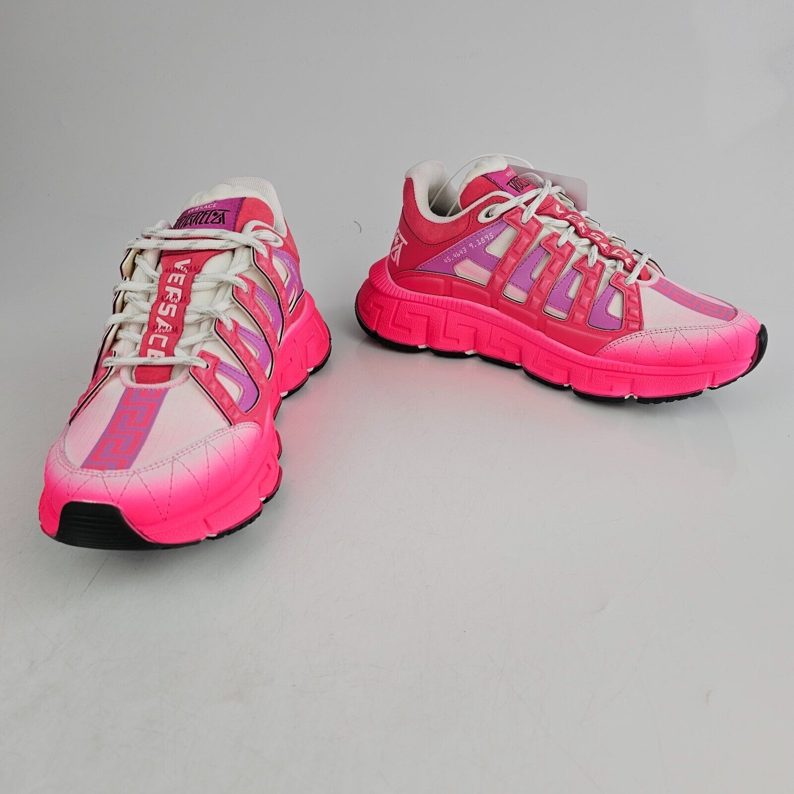 Versace Versace Trigreca Pink Low Top Sneakers New Size US 12 / IT 42 - 5 Thumbnail