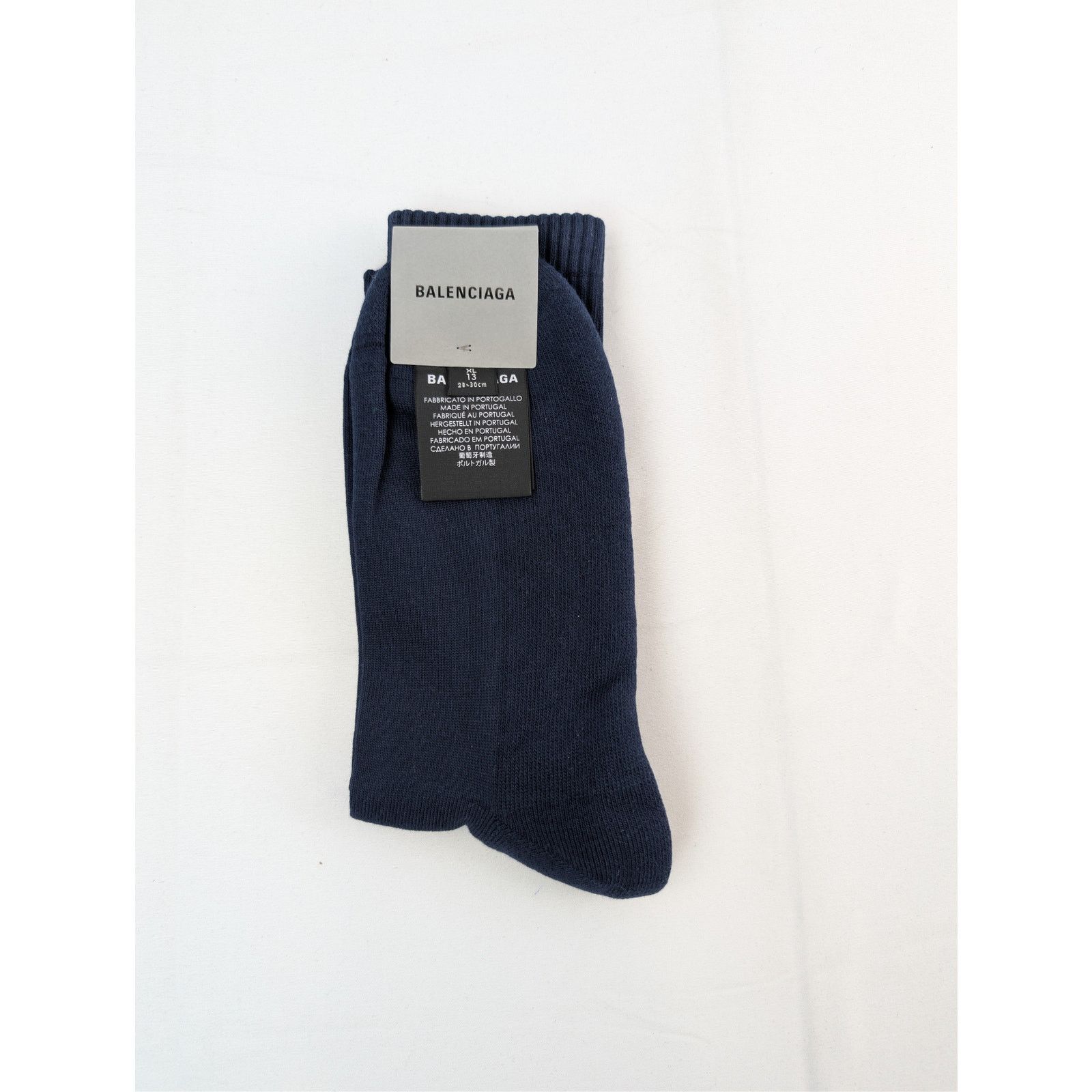 Balenciaga o1rshd1 Q:2/Size: XL / Socks Tennis Socks Seasonal Navy Blue Size ONE SIZE - 2 Thumbnail