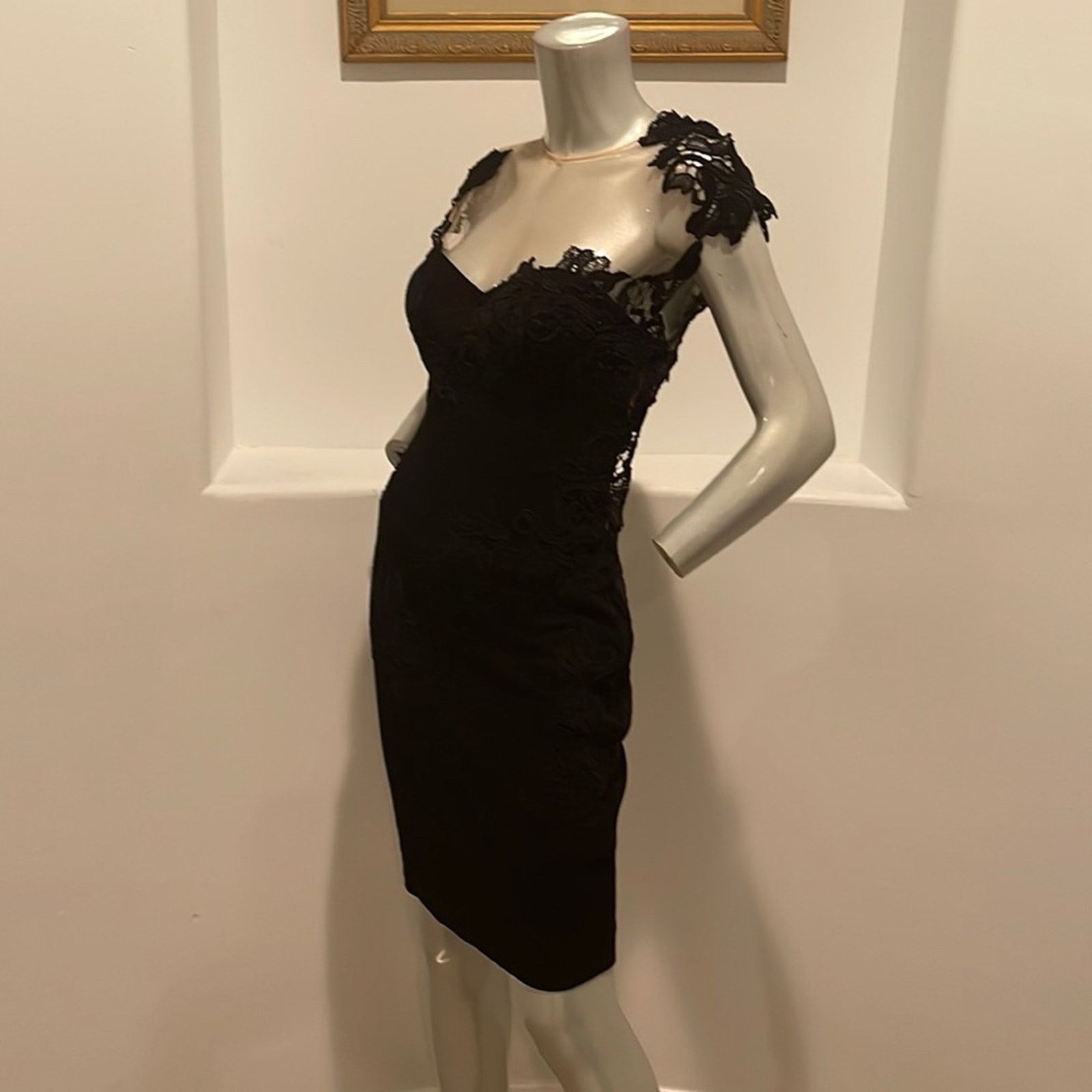 Ermanno Scervino ERMANNO SCERVINO Black Corset Dress Cocktail Designer IT42 Size M / US 6-8 / IT 42-44 - 6 Thumbnail