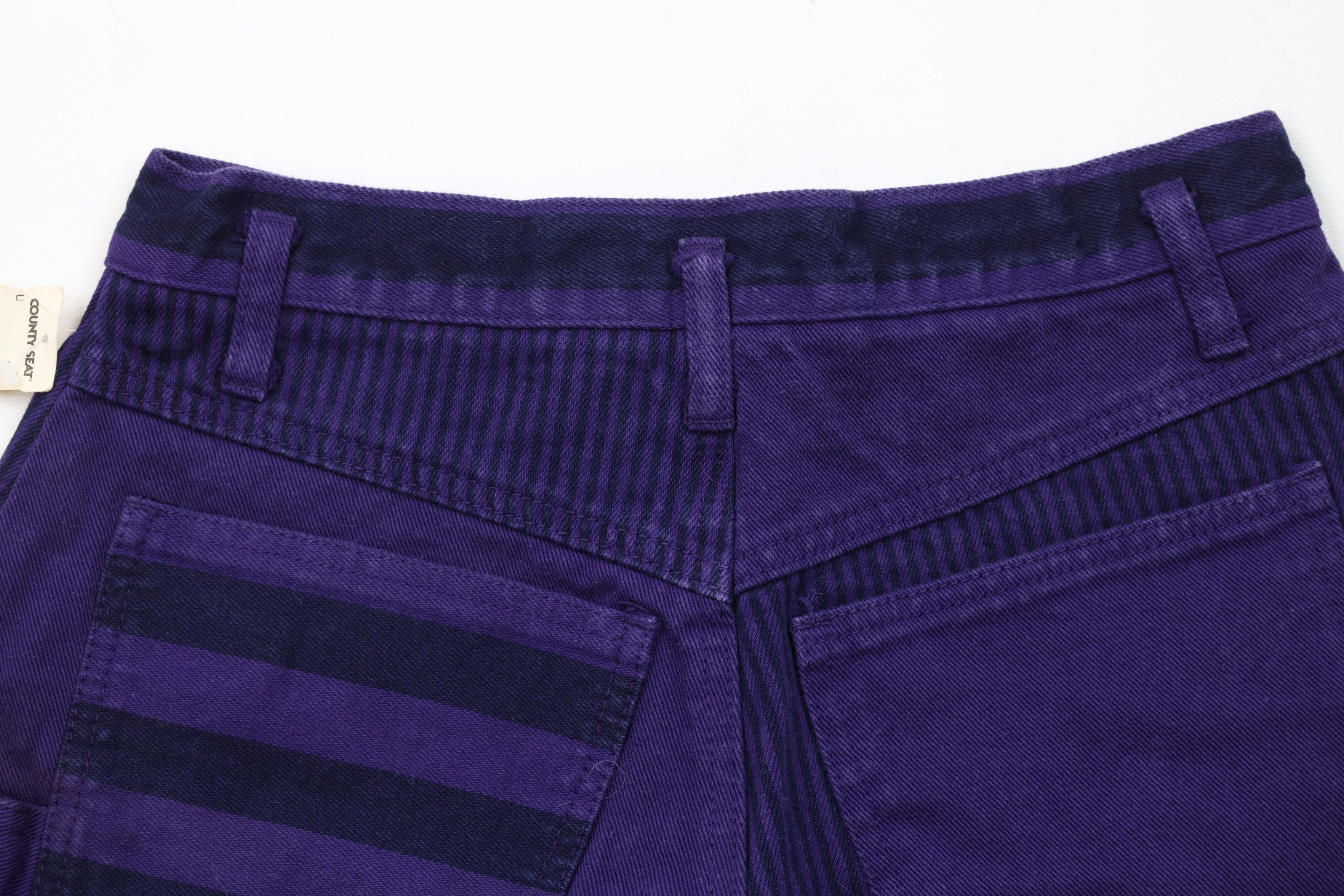 Vintage Deadstock Vintage 90s Streetwear Block Baggy Denim Shorts Size 28" / US 6 / IT 42 - 9 Thumbnail