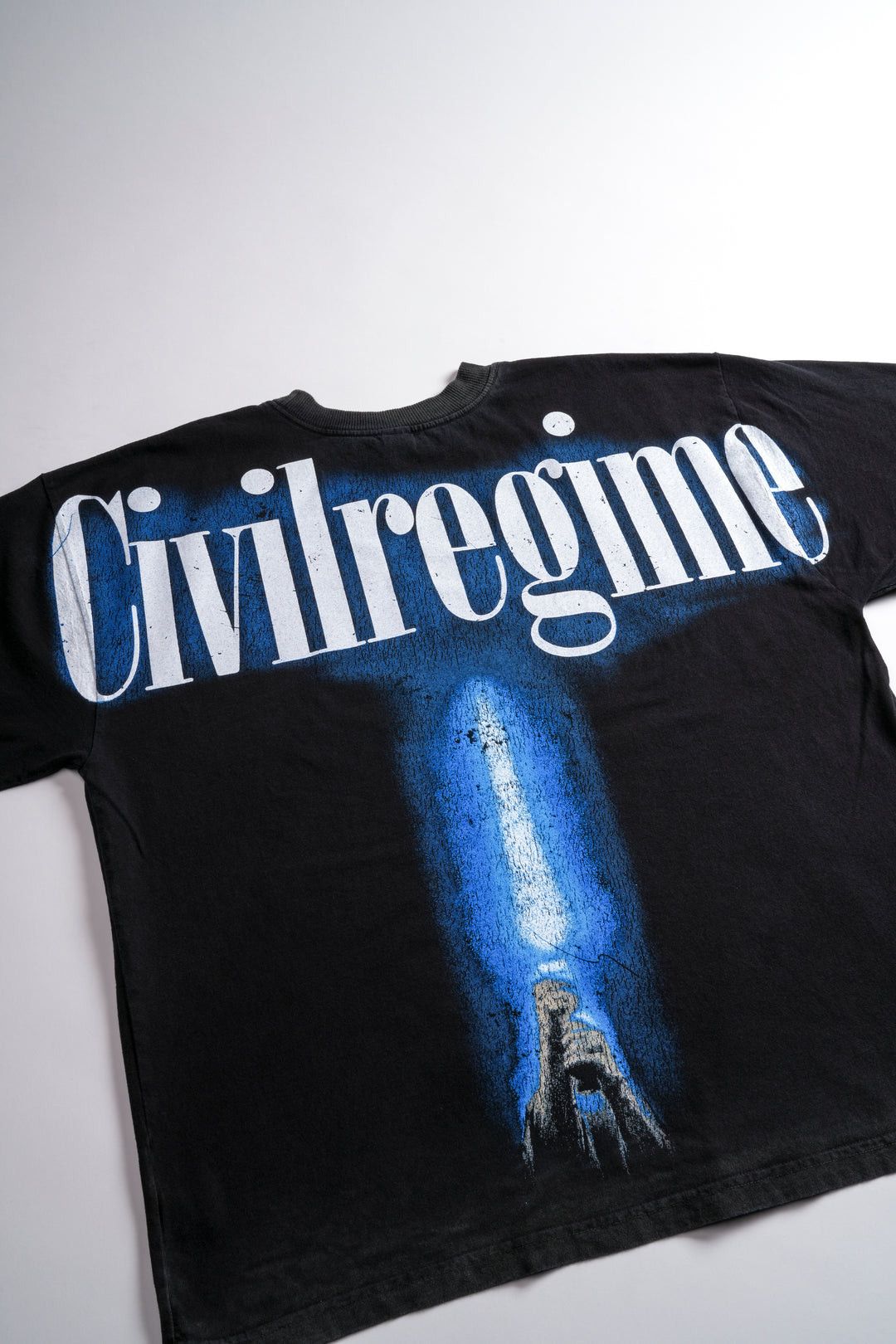 Civil Regime Star Wars Concrete Blue Crystal Tee in Vintage Black Size US L / EU 52-54 / 3 - 8 Thumbnail