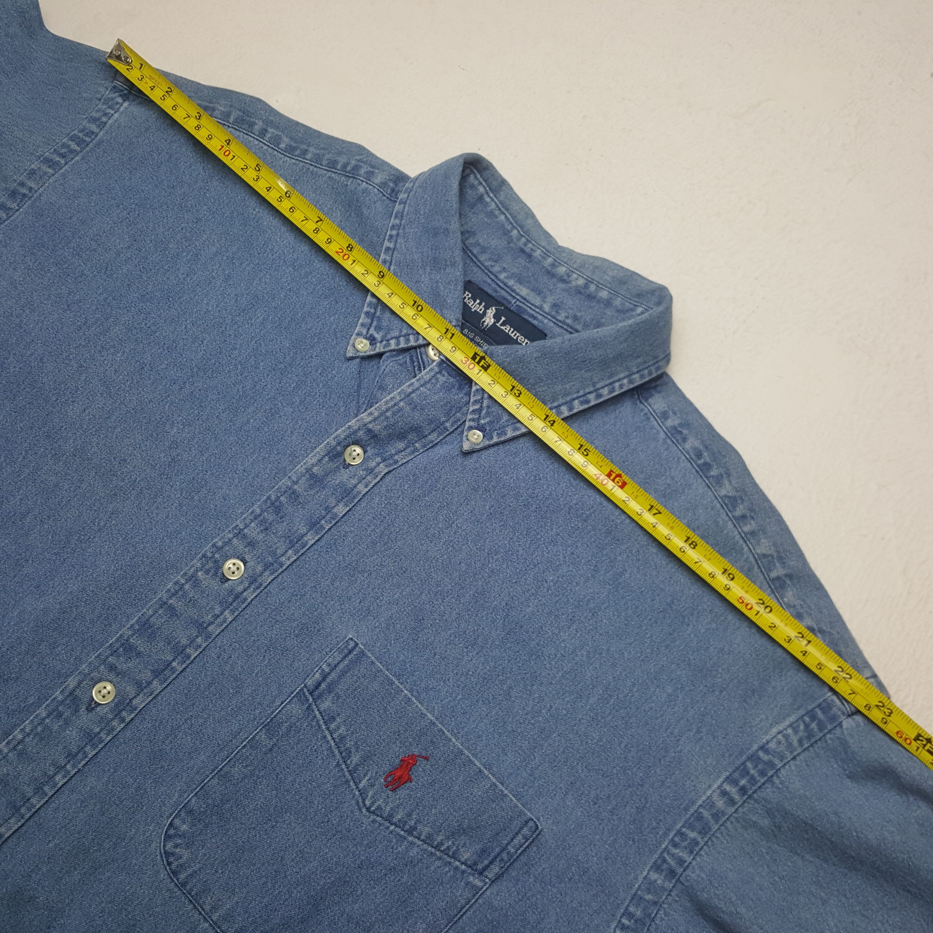 Polo Ralph Lauren Vintage Polo Ralph Lauren Denim Button Up Shirt Size US L / EU 52-54 / 3 - 5 Thumbnail