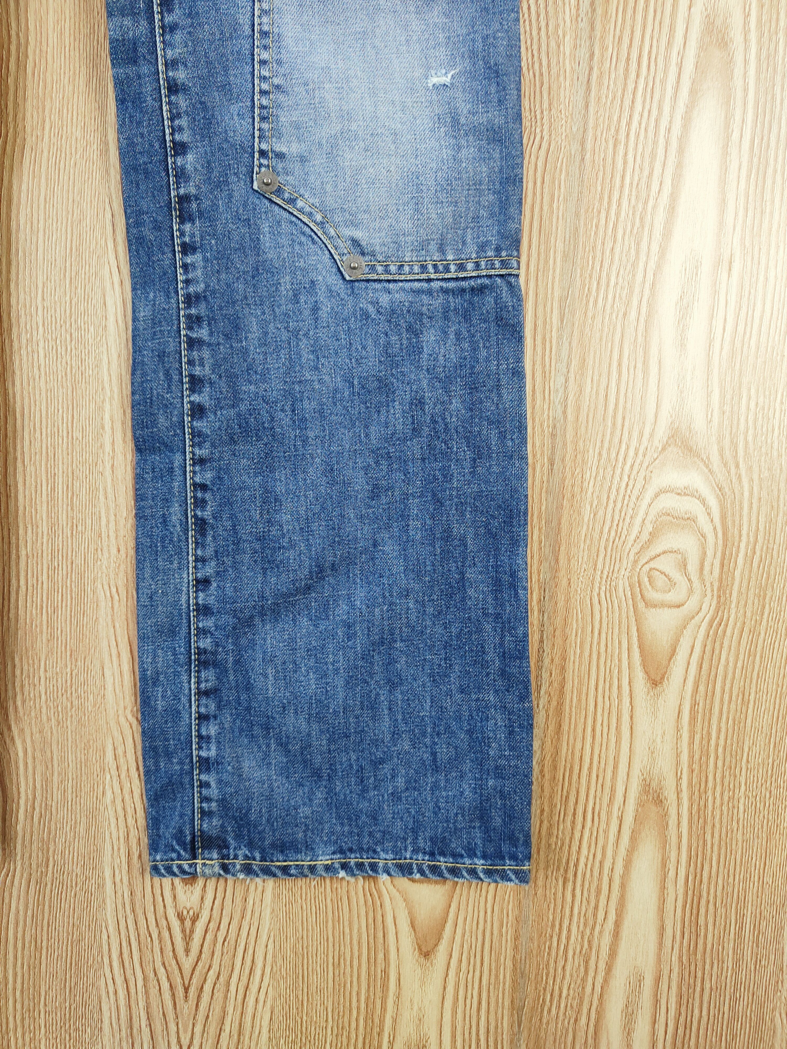 Japanese Brand Purple & Yellow Blue Distressed Ripped Jeans #W384 Size 32" / US 10 / IT 46 - 6 Thumbnail