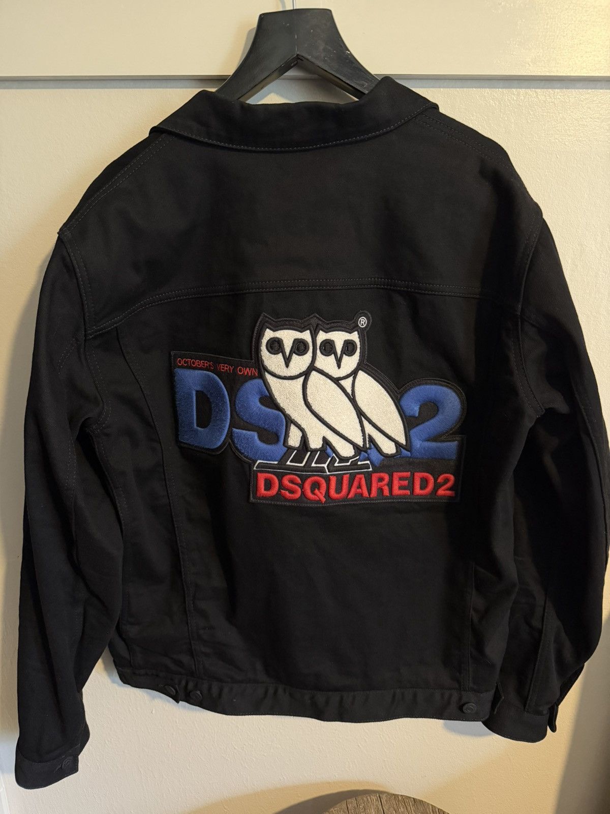 Dsquared2 Dsquared2 x October’s Very Own New Black Jean Jacket Size US S / EU 44-46 / 1 - 7 Thumbnail