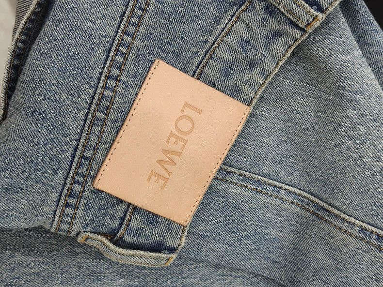 Loewe Loewe Light blue rolled-edge jeans S359Y11XC4 Size 35" - 5 Thumbnail