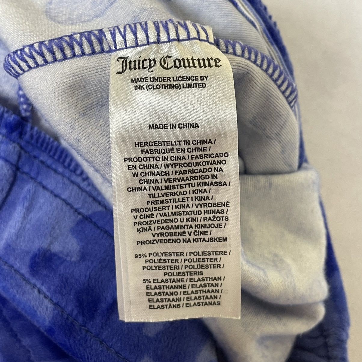 Juicy Couture Juicy Couture Tina Daisy Flowers Velour Track Pants Size XL Size 38" / US 16 / IT 52 - 10 Thumbnail