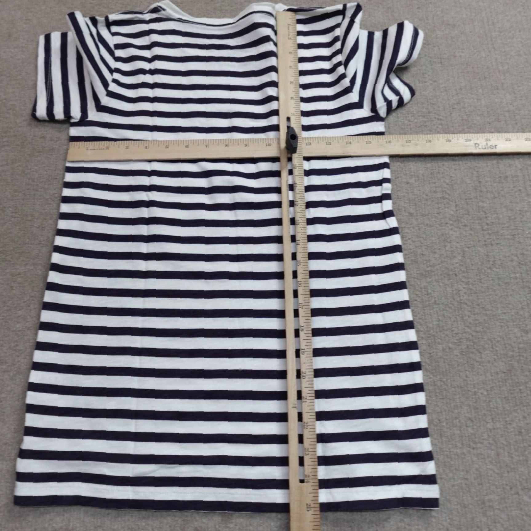 J.Crew J.Crew Womens Shirt XS Blue Crewneck Breton Stripe T-Shirt Short Sleeve Cotton Size XS / US 0-2 / IT 36-38 - 4 Thumbnail
