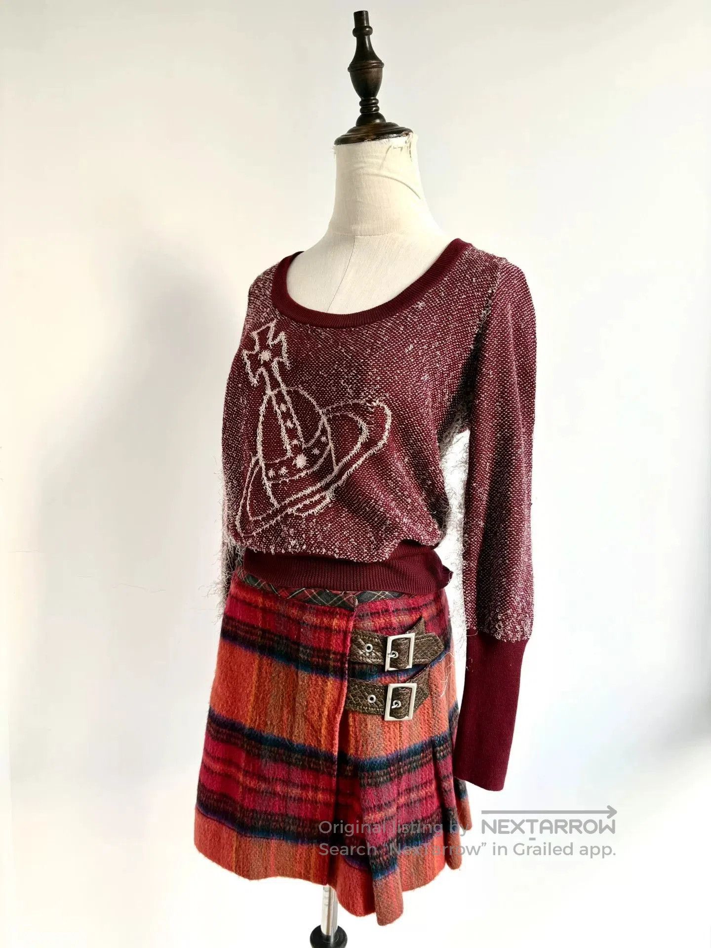 Vivienne Westwood Vivienne Westwood Red Orange Plaid Skirt. Size US 26 / EU 42 - 2 Thumbnail