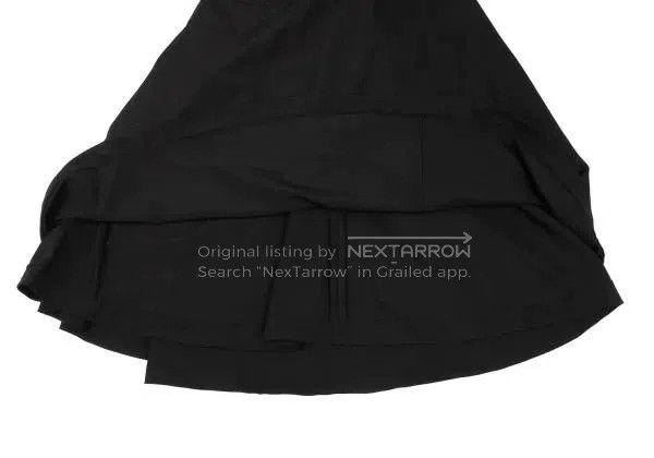 Comme des Garcons Comme Des Garcons size M Black vintage design half skirt Size 23" - 7 Thumbnail